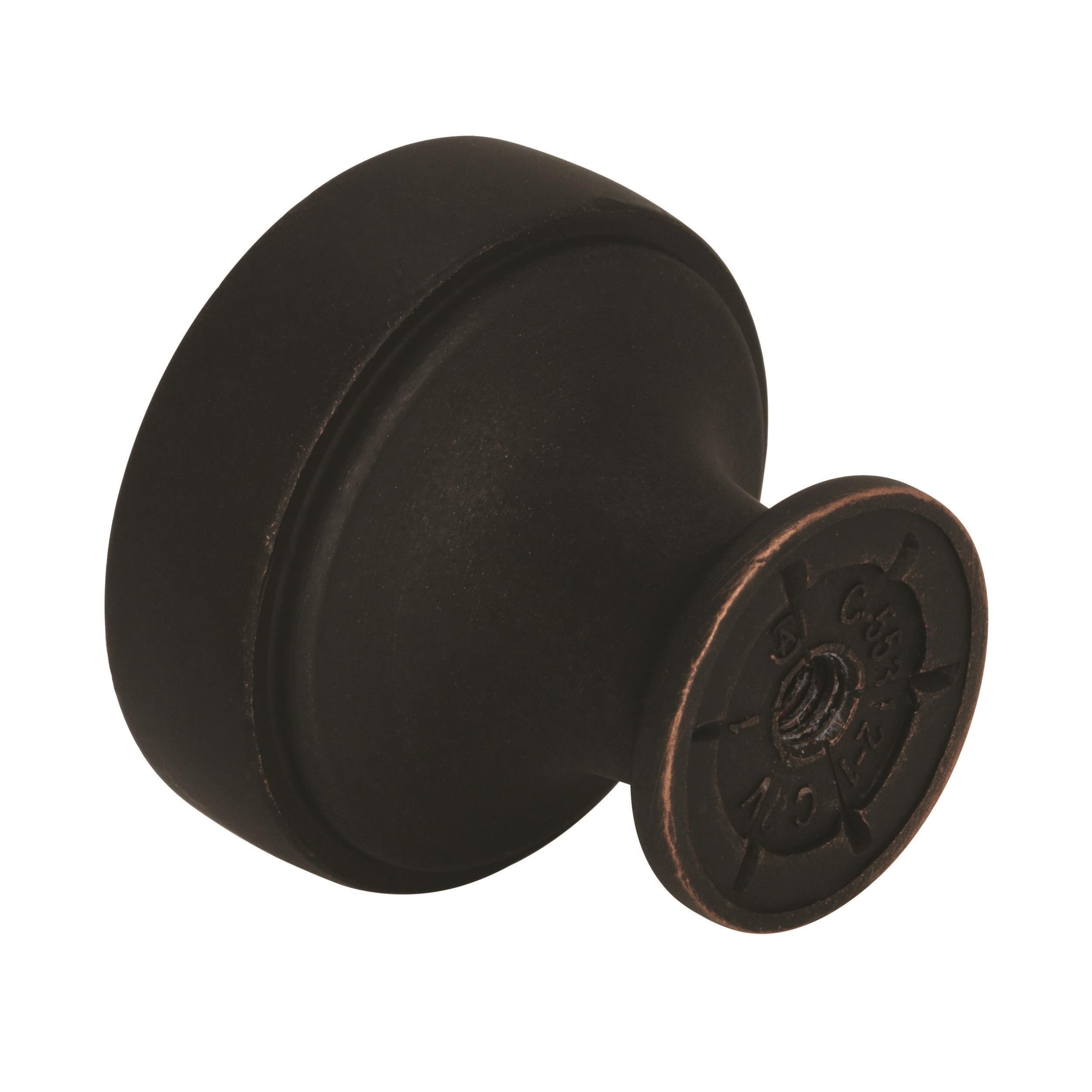 Amerock Highland Ridge 1-3/16 inch (30mm) Diameter Dark Oiled Bronze Cabinet Knob