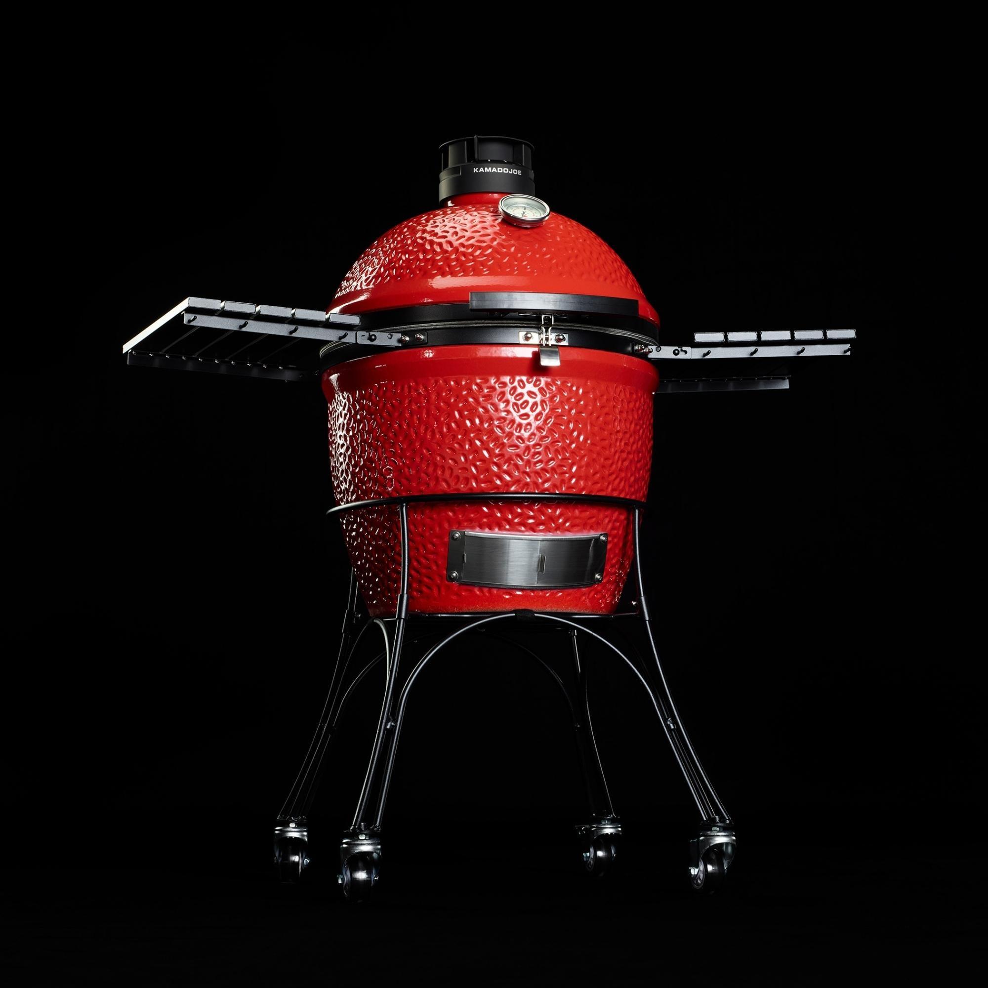 Kamado Joe KJ23RHC Classic Ii W/ Cart, Side Shelves, Heat Deflector & Tools W/