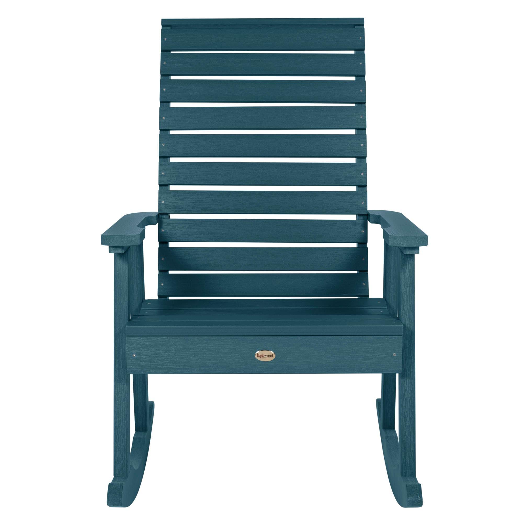 Weatherly Rocking Patio Chair Nantucket Blue - highwood
