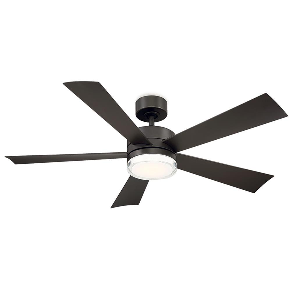 Wynd 5 - Blade Outdoor /Indoor Smart Ceiling Fan with Remote Control and LED Light Kit Included, Works With Alexa and iOS or Android App