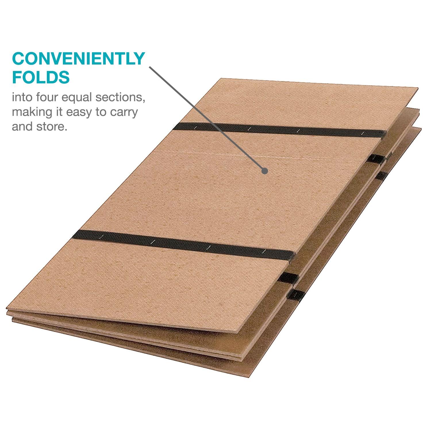 DMI Foldable Box Spring, Bunkie Board, Bed Support Slats for Support to Streamline and Minimize the Bed, No Assembly Needed, Full Size, 60 x 48