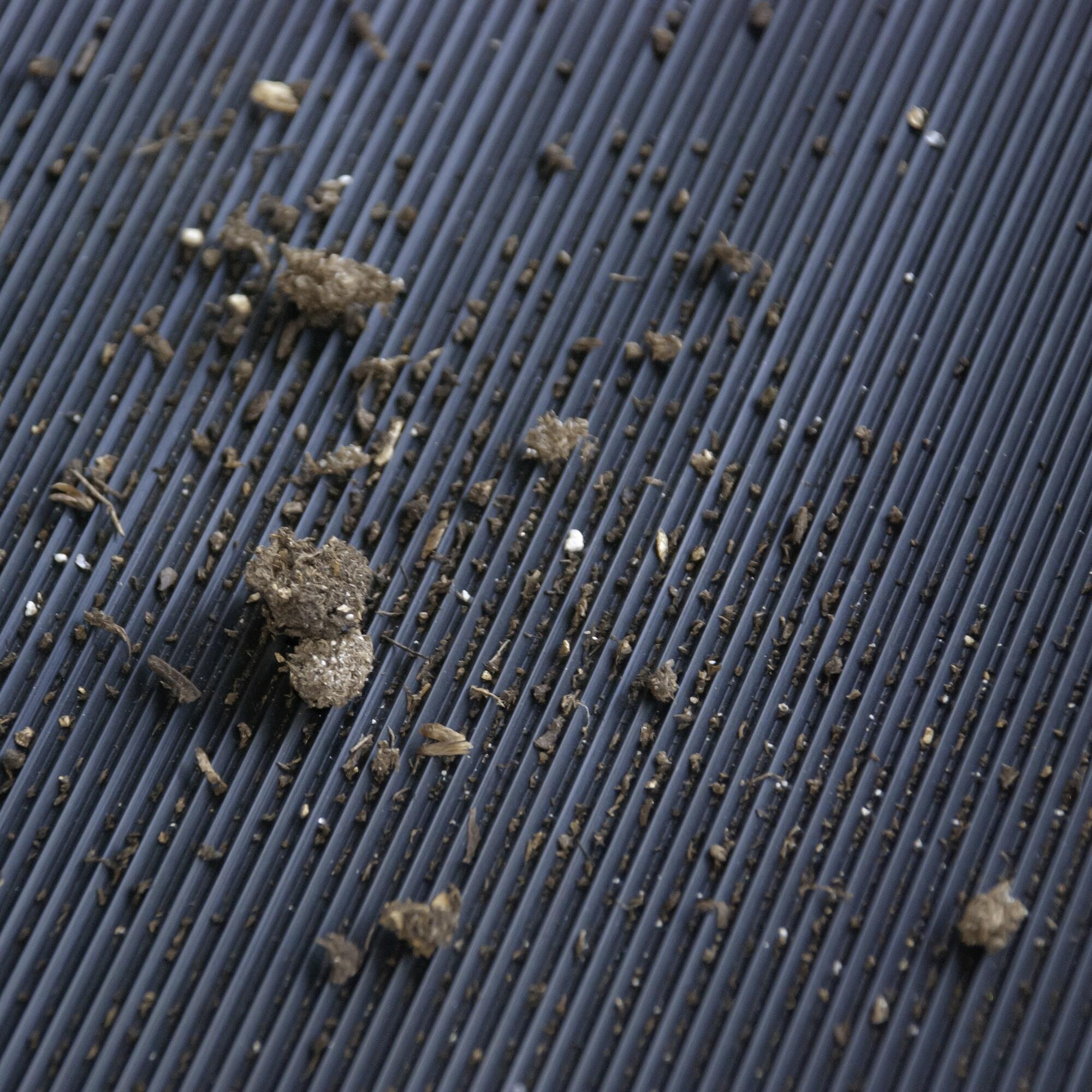 Black 36 in. x 10 ft. Vinyl V-Groove Commercial Grade Matting