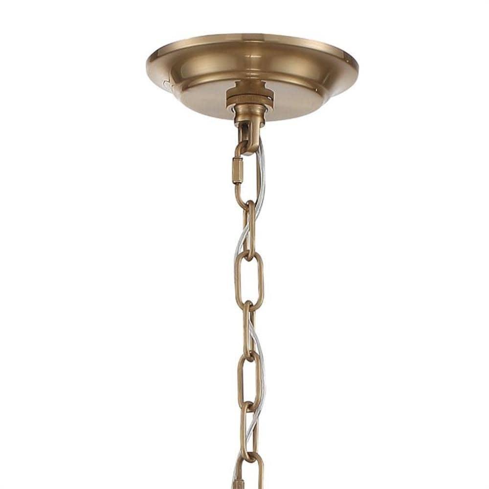 8 Light Chandelier-Aged Brass Finish    -Traditional Installation Crystorama Lighting Bai-A2108-Ag