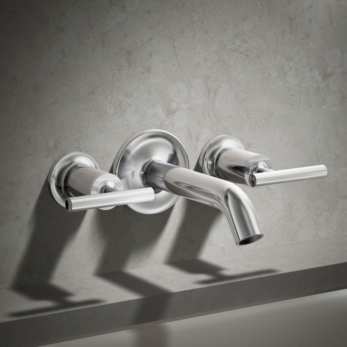 Purist® Deck- or Wall-Mount High-Flow Bath Trim with Lever Handles