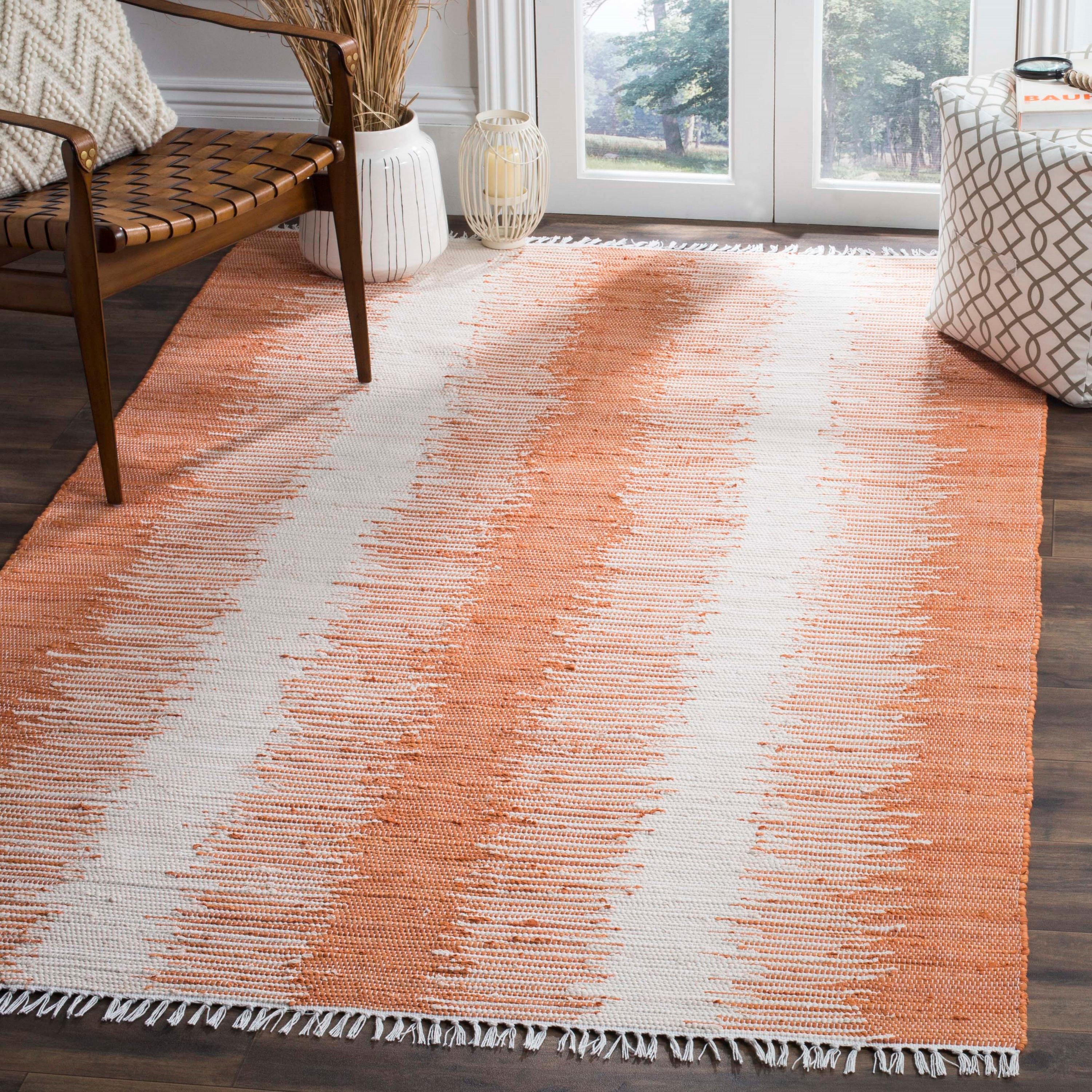 Montauk MTK751 Hand Woven Indoor Accent Rug - Orange - 2'6"x4' - Safavieh