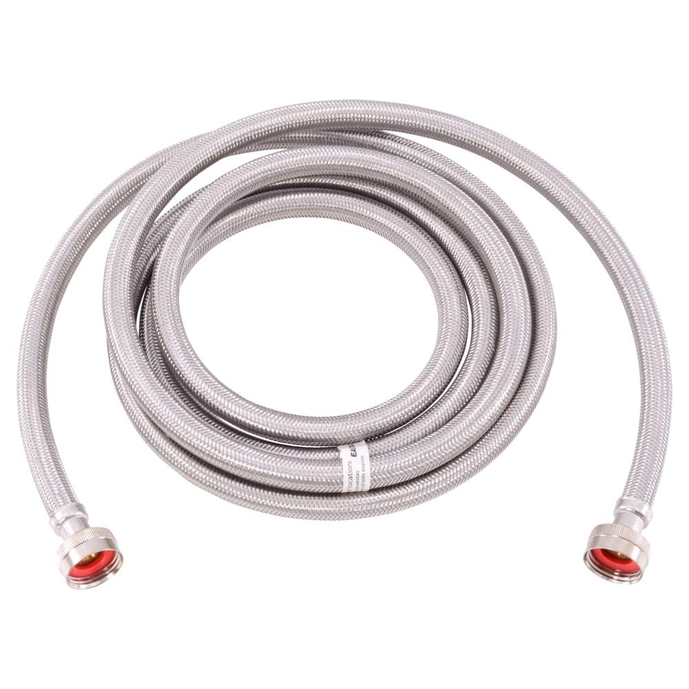 10-Foot Braided Stainless Steel Washing Machine Hose