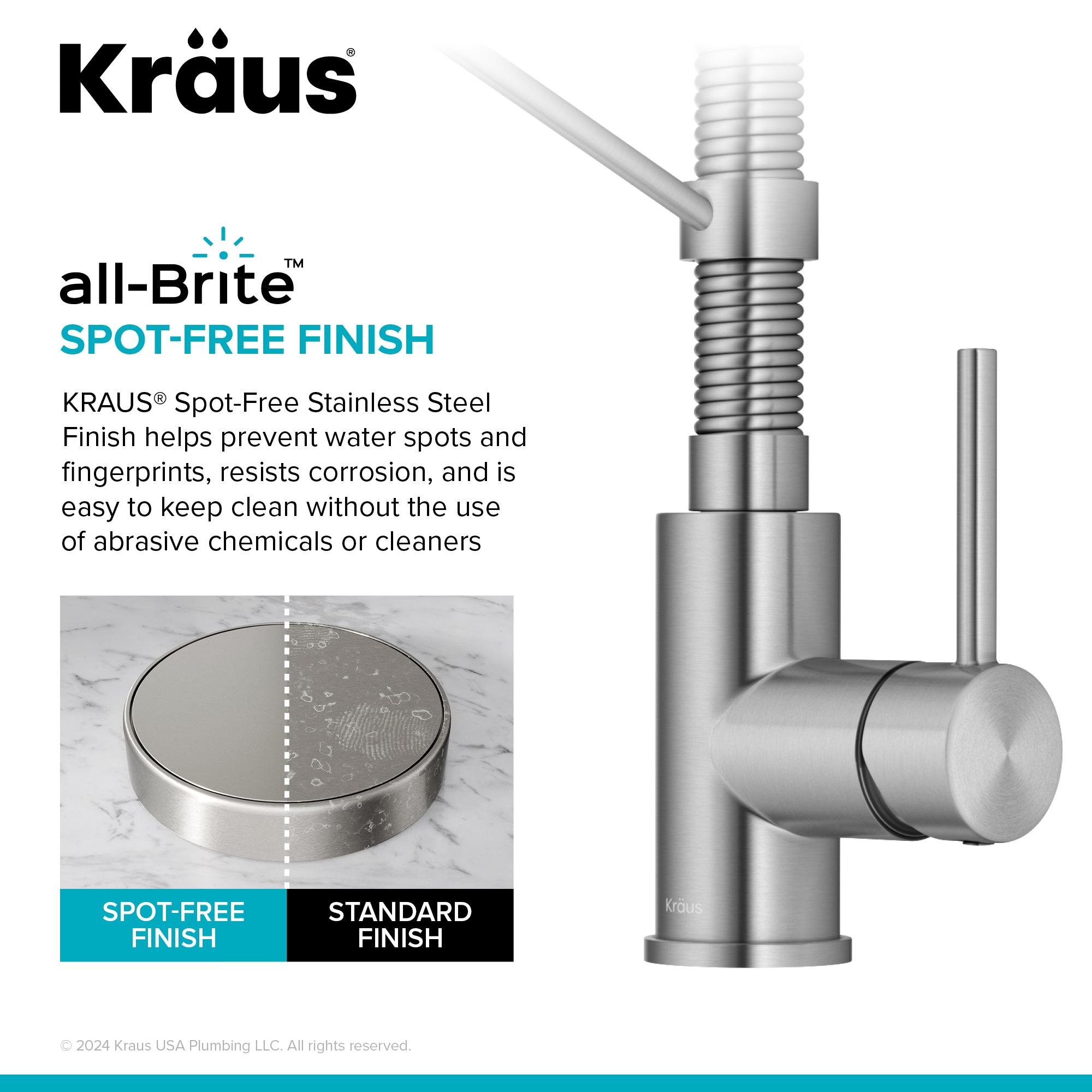 KRAUS Bolden Commercial Style 2-Function Single Handle Pull Down Kitchen Faucet