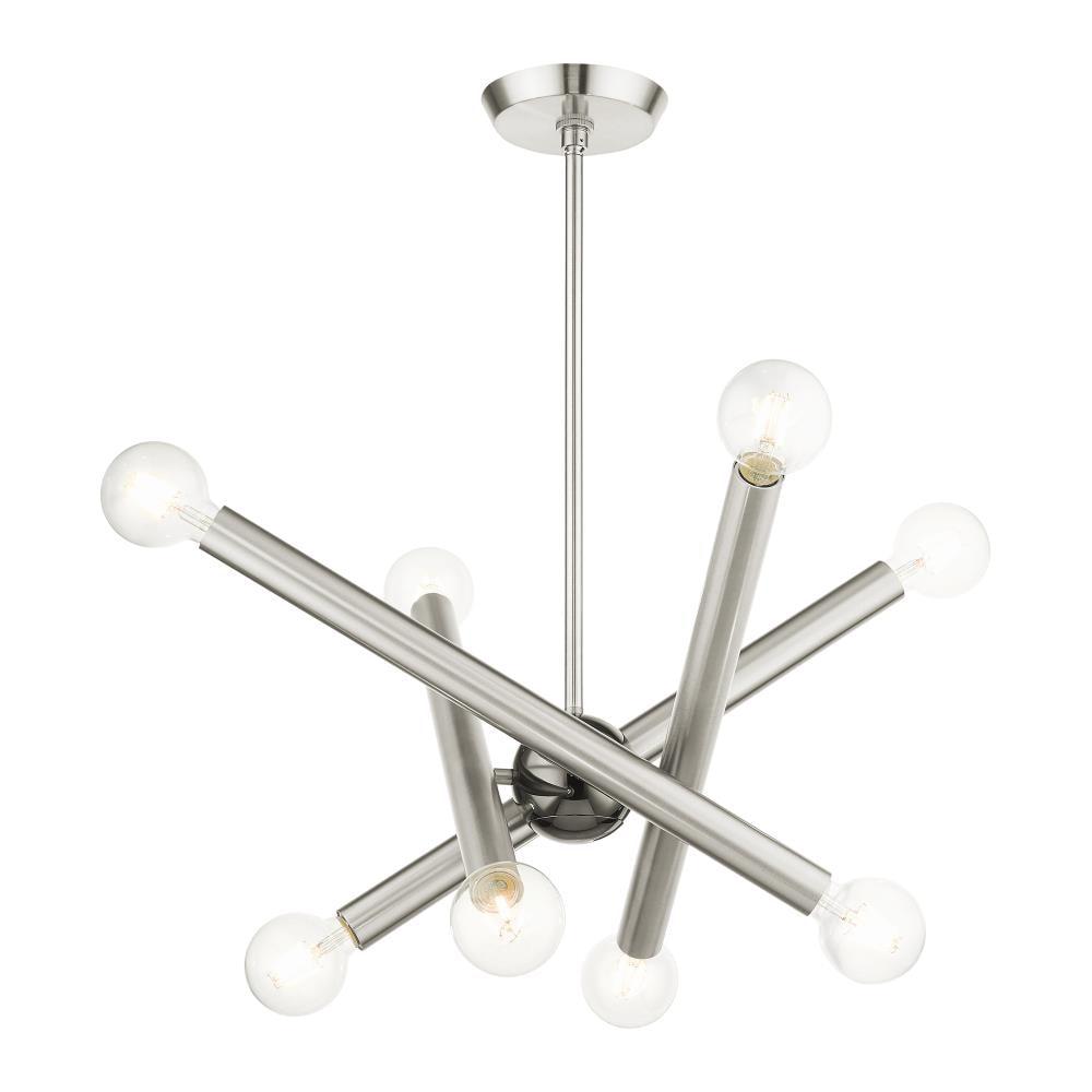 Livex Lighting Stafford 8 - Light Chandelier in  Brushed Nickel
