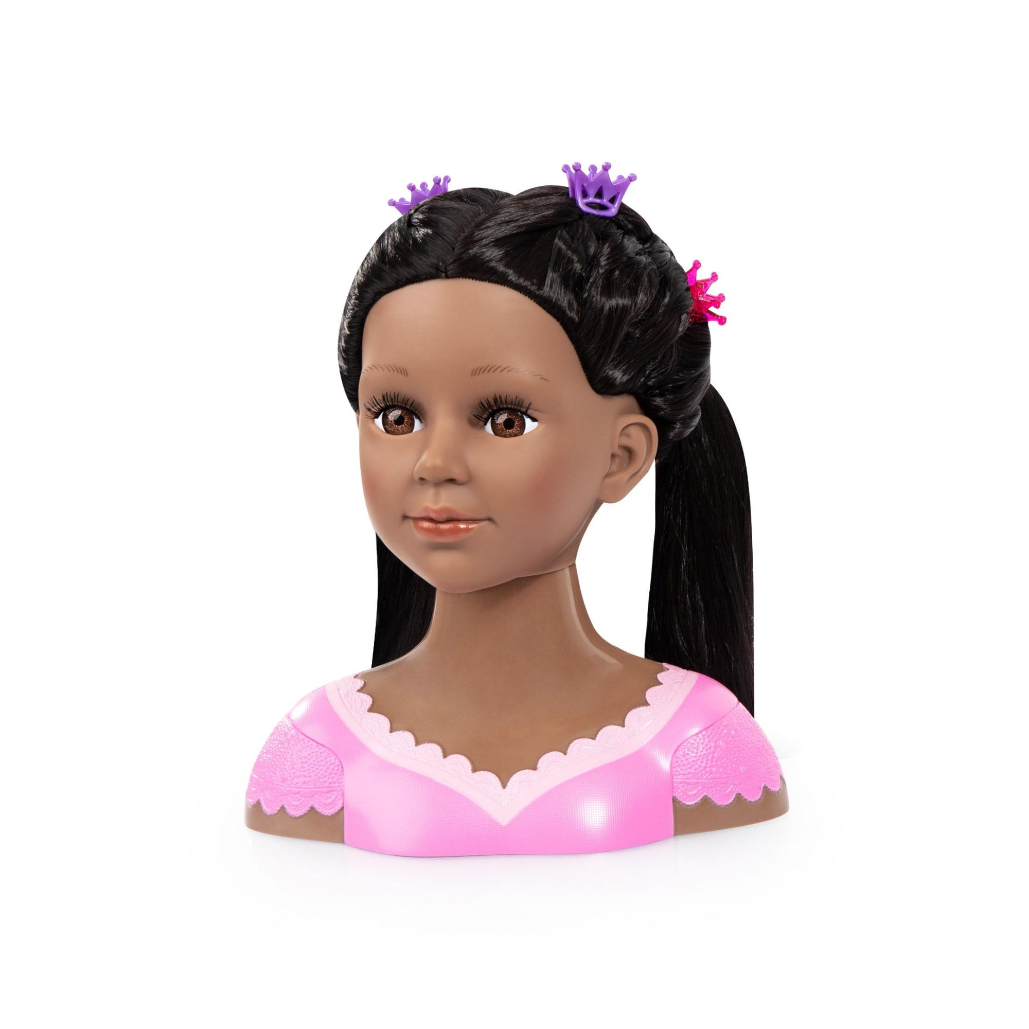 Charlene Super Model Deep Tan American Doll Head with make-up