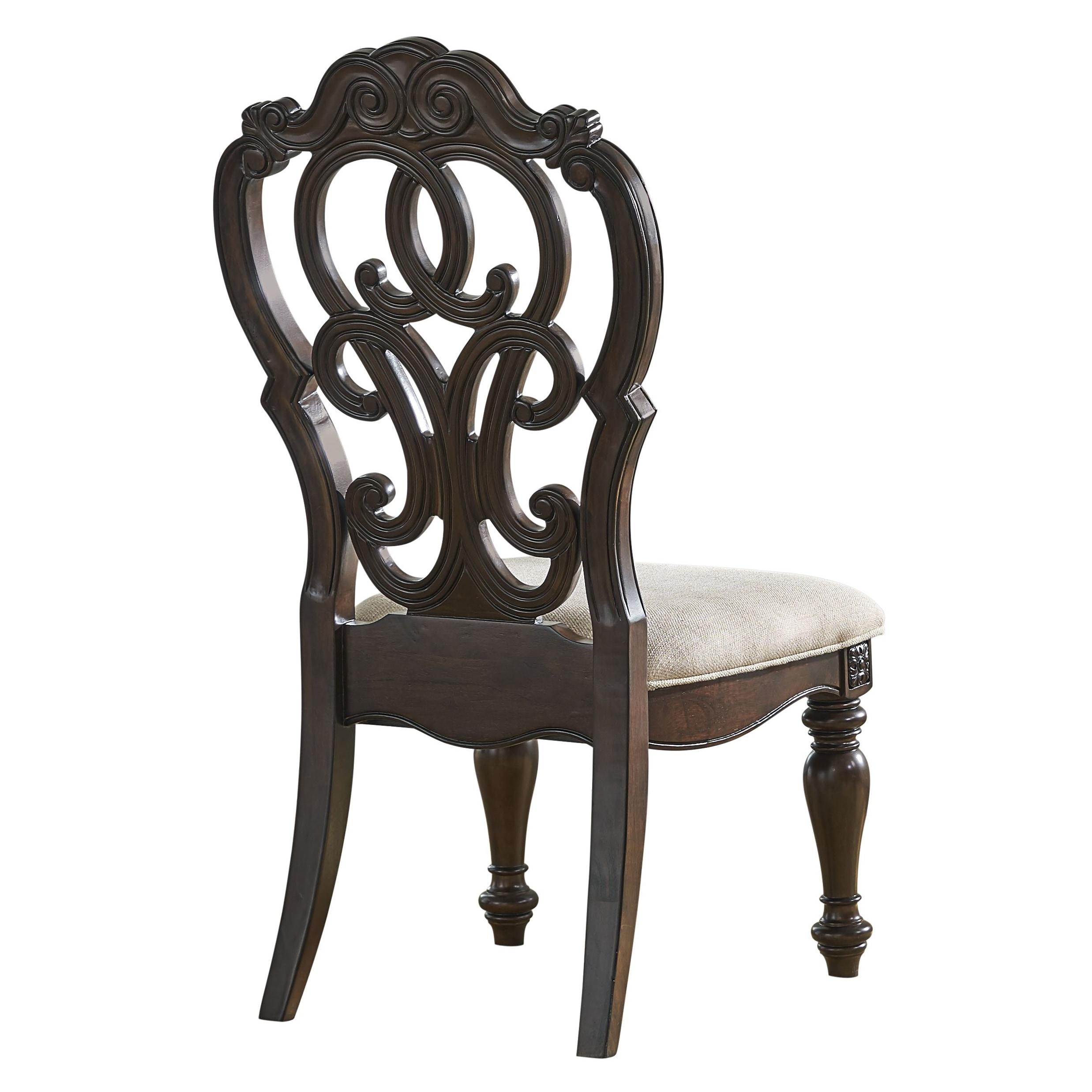 Steve Silver Royale Pecan Brown Side Chair