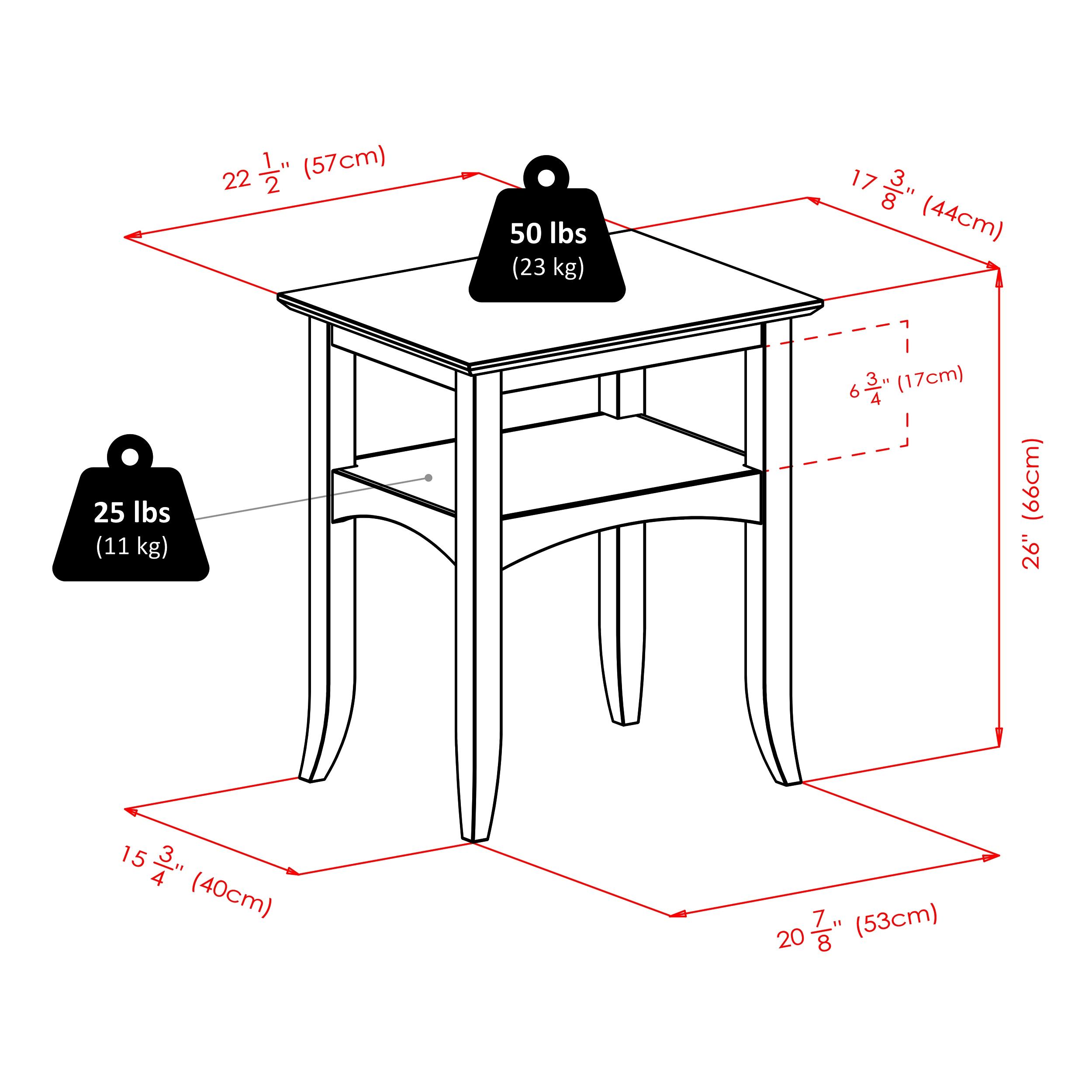 Camden End Table Coffee - Winsome