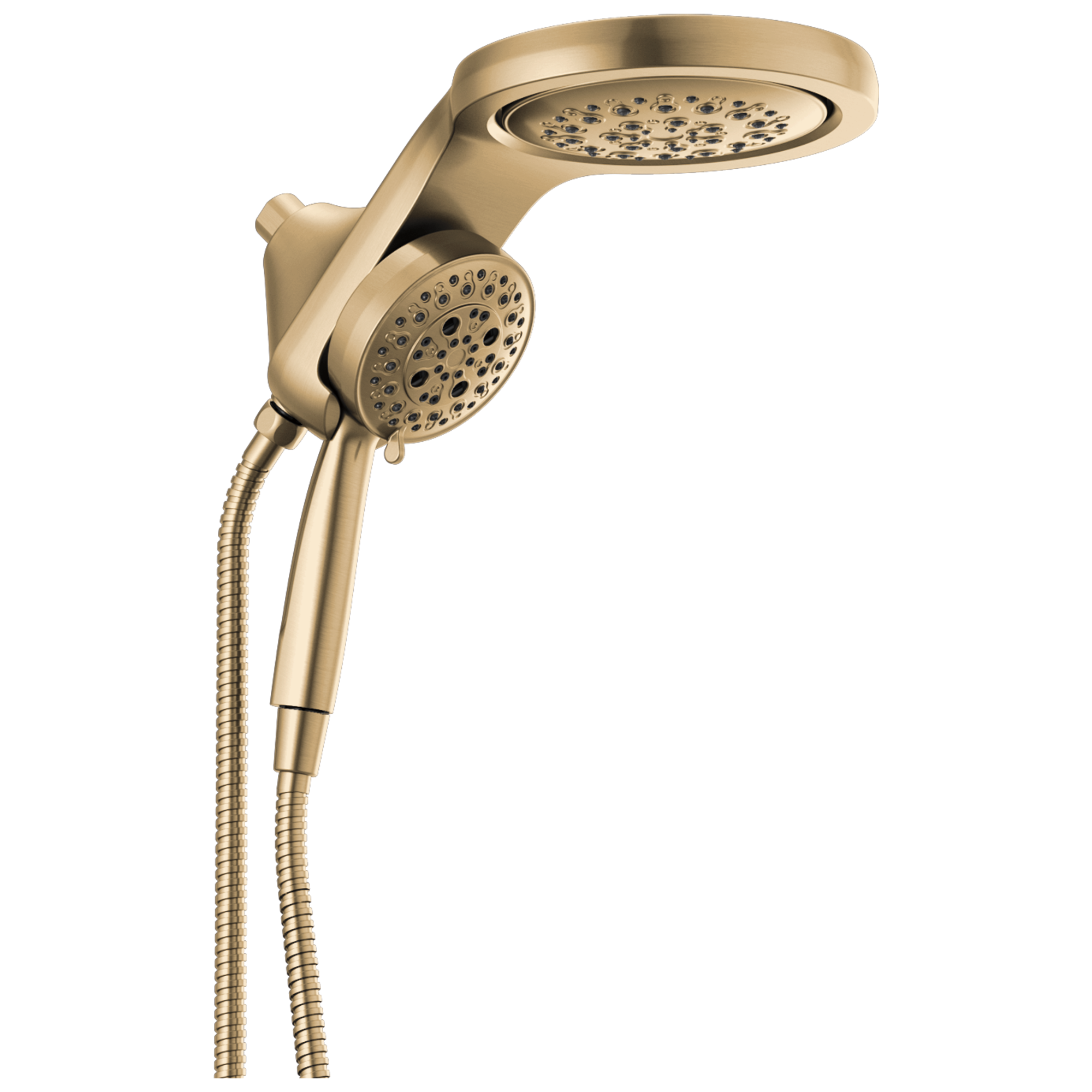 Hydrorain 5 Spray Dual Shower Head and Handheld Shower with Lumicoat and H2Okinetic 2.5 GPM