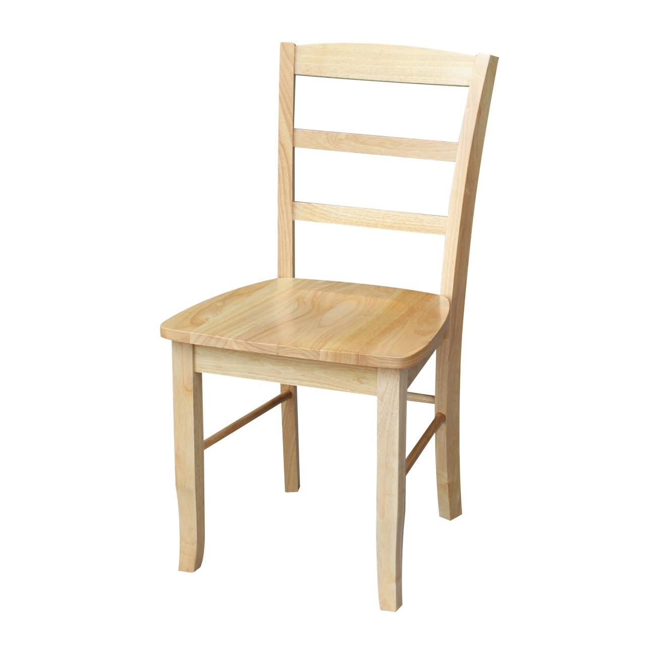 International Concepts 42" Dual Drop Leaf Table with 2 Madrid Chairs - Natural - Set of 3
