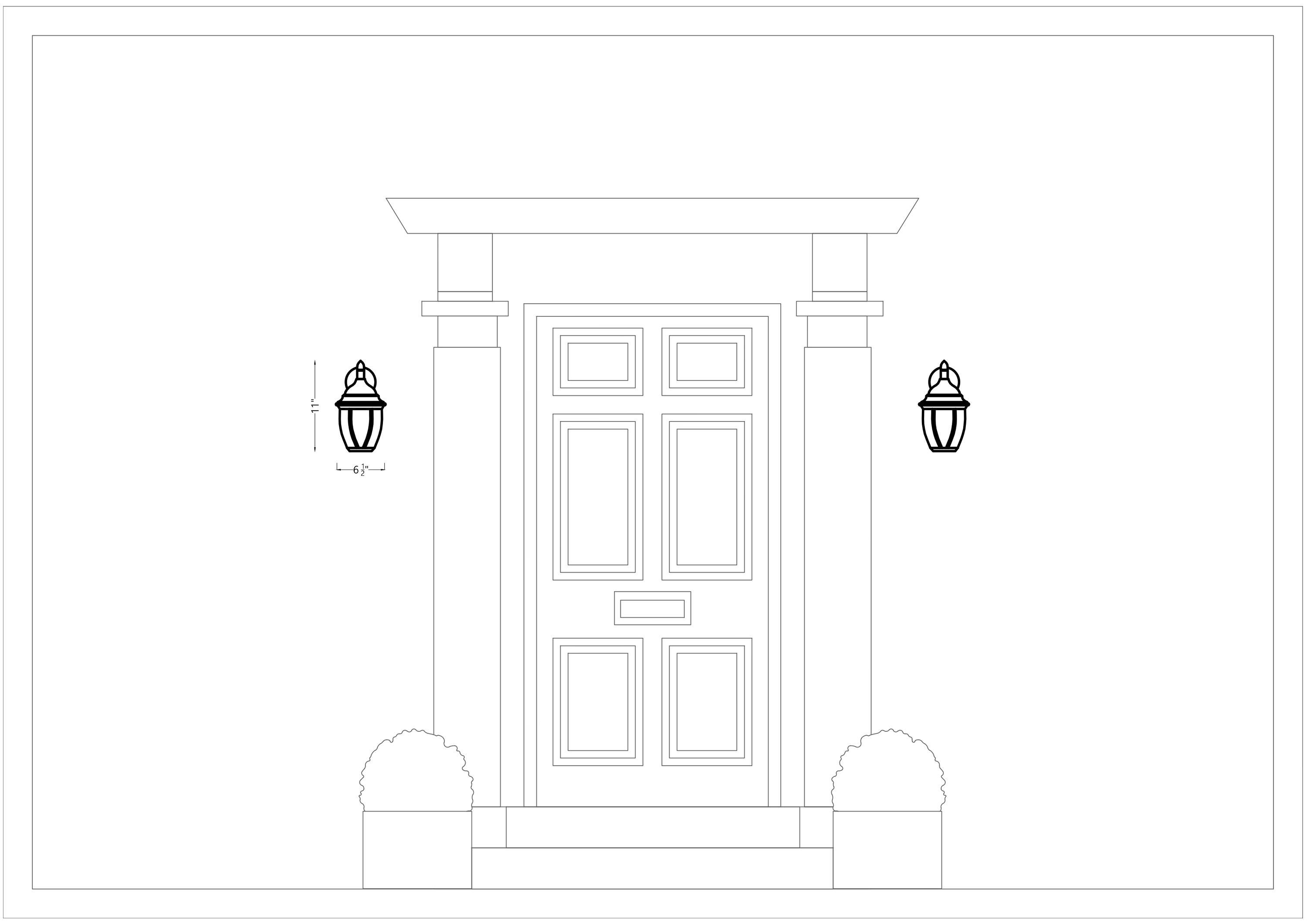 Bakersville Outdoor Oval Wall Light