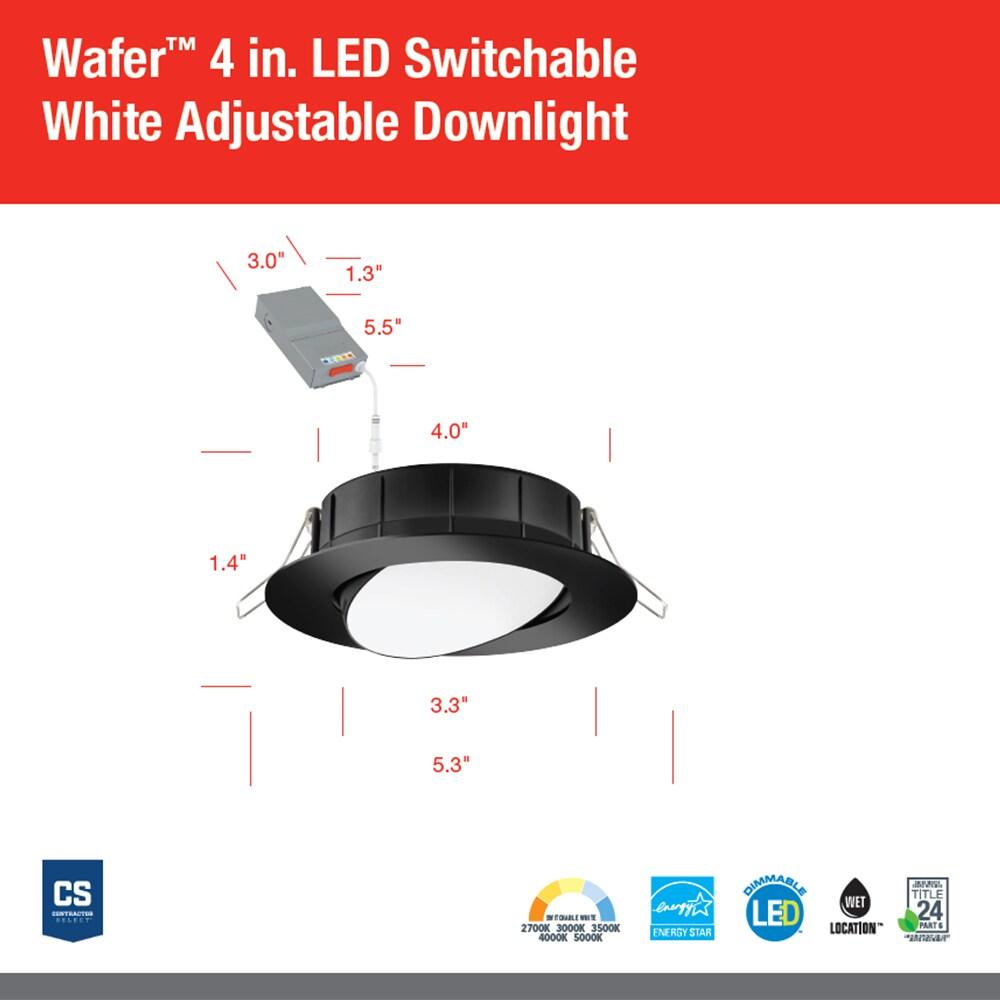 3.3'' Dimmable Air-Tight IC Rated Standard Recessed Lighting Kit