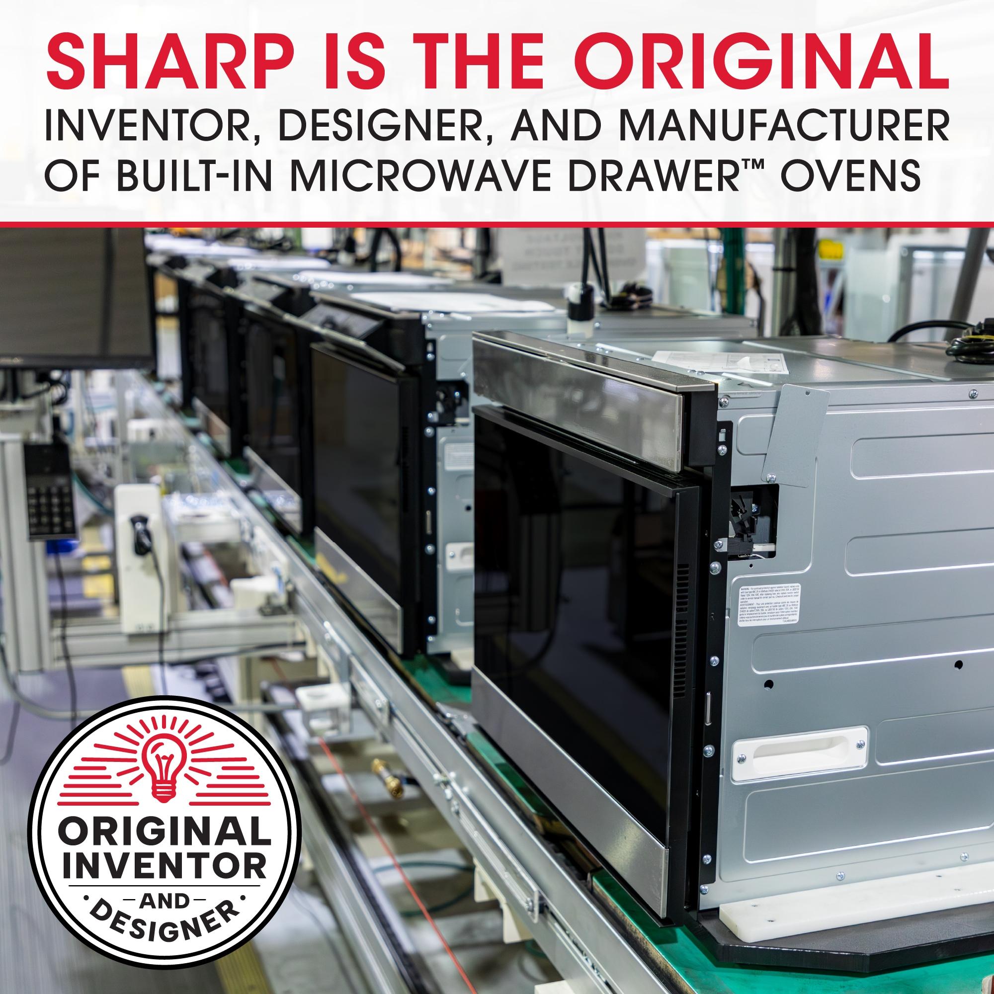 Sharp 23.875-in 1.2-cu ft 950 -Watt Low Profile Microwave Drawer ( Stainless Steel )