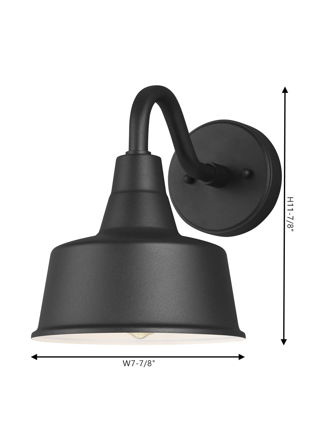 Fisher Outdoor Sconce - Black / 8"Dia