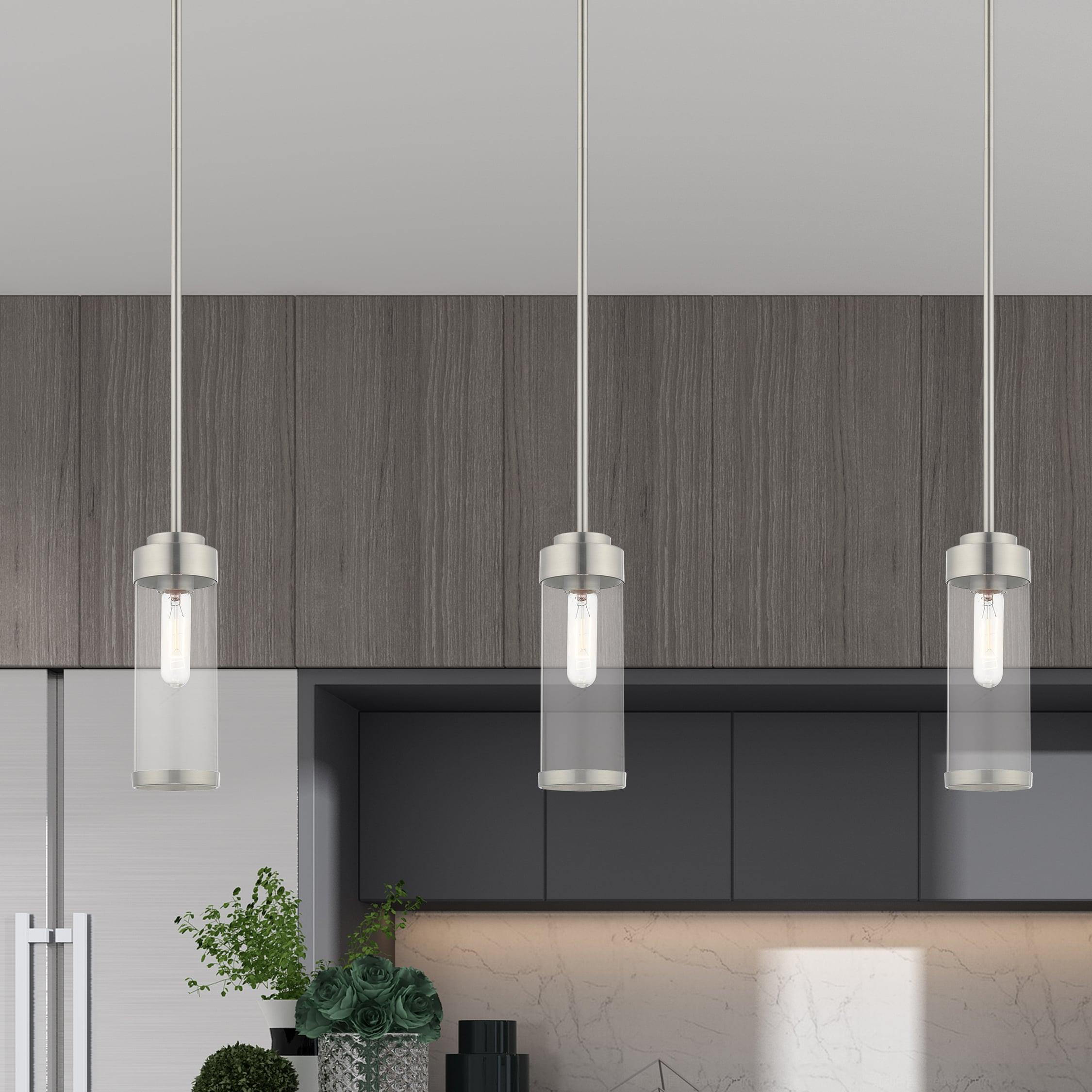 Livex Lighting Hillcrest 1 - Light Pendant in  Brushed Nickel