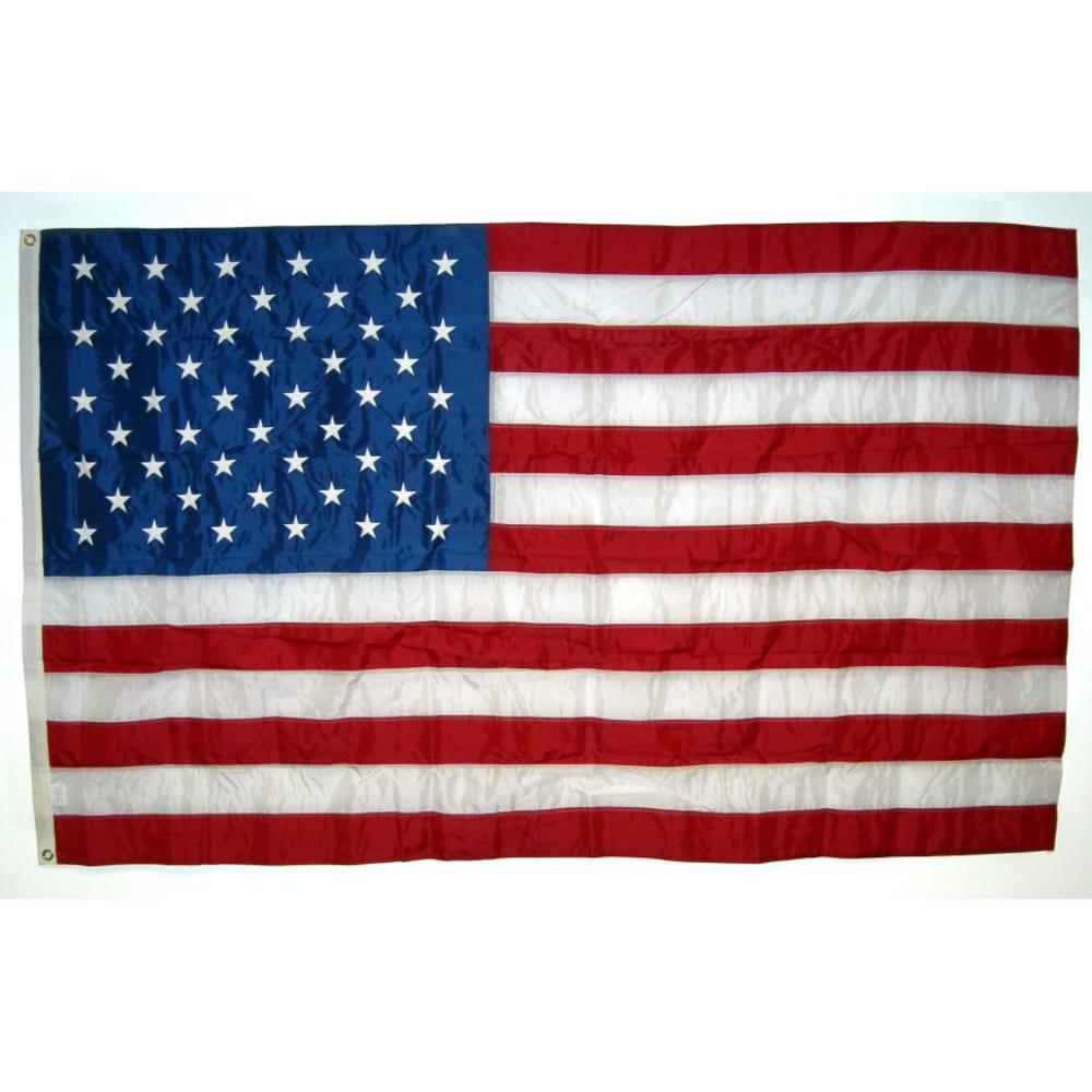 USA American Flag Embroidered Stars Sewn Stripes Brass Grommets 4x6ft