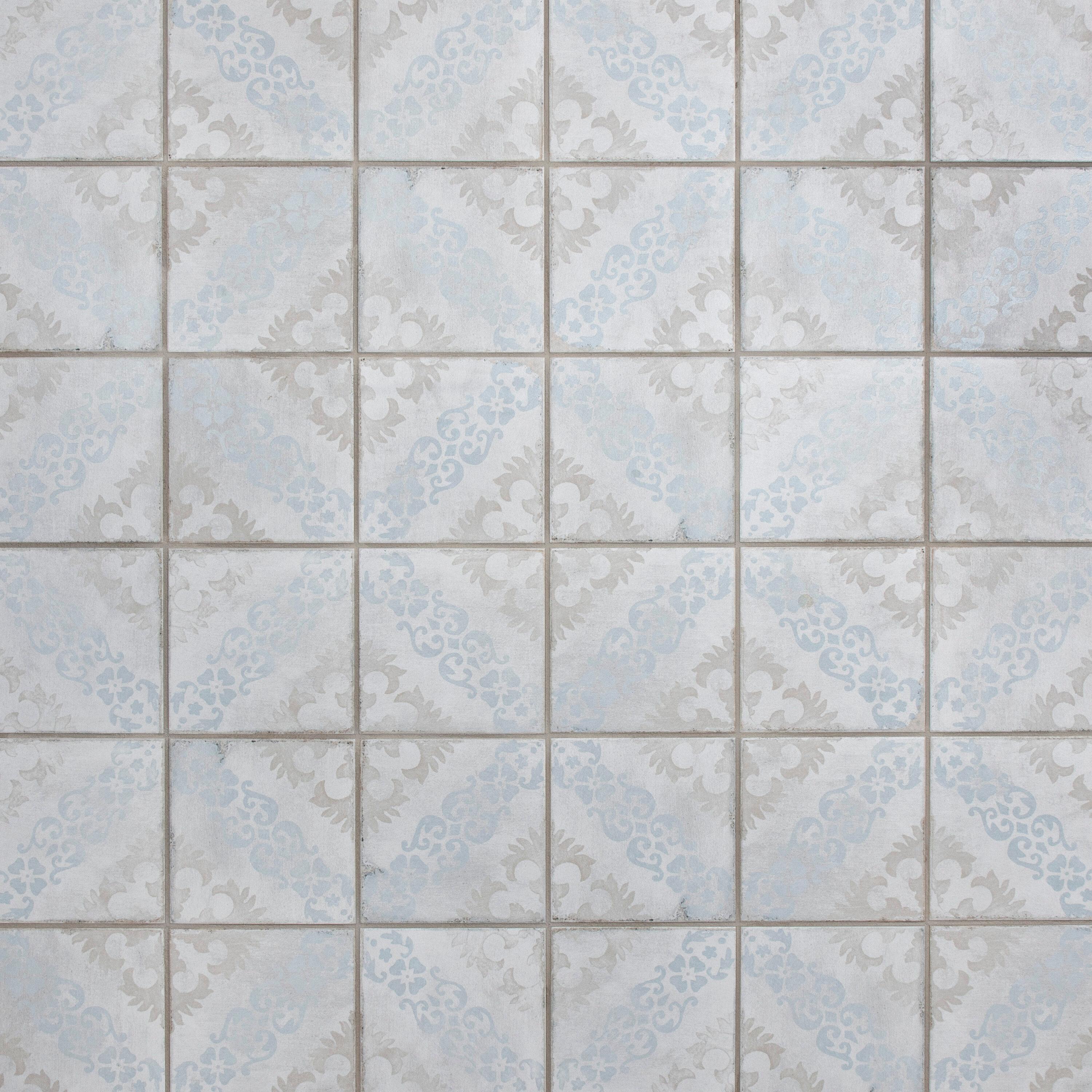 Barcelona 6" x 6" Porcelain Patterned Wall & Floor Tile