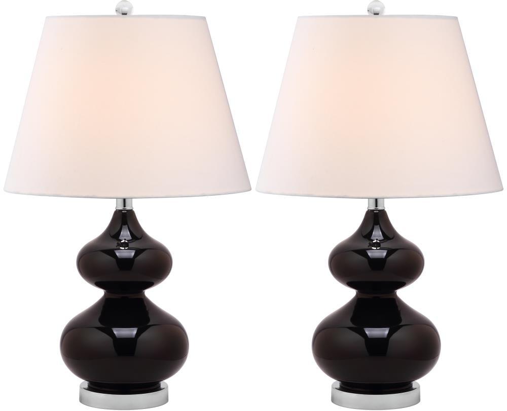 Eva Double Gourd Table Lamp (Set of 2) - Black - Safavieh.