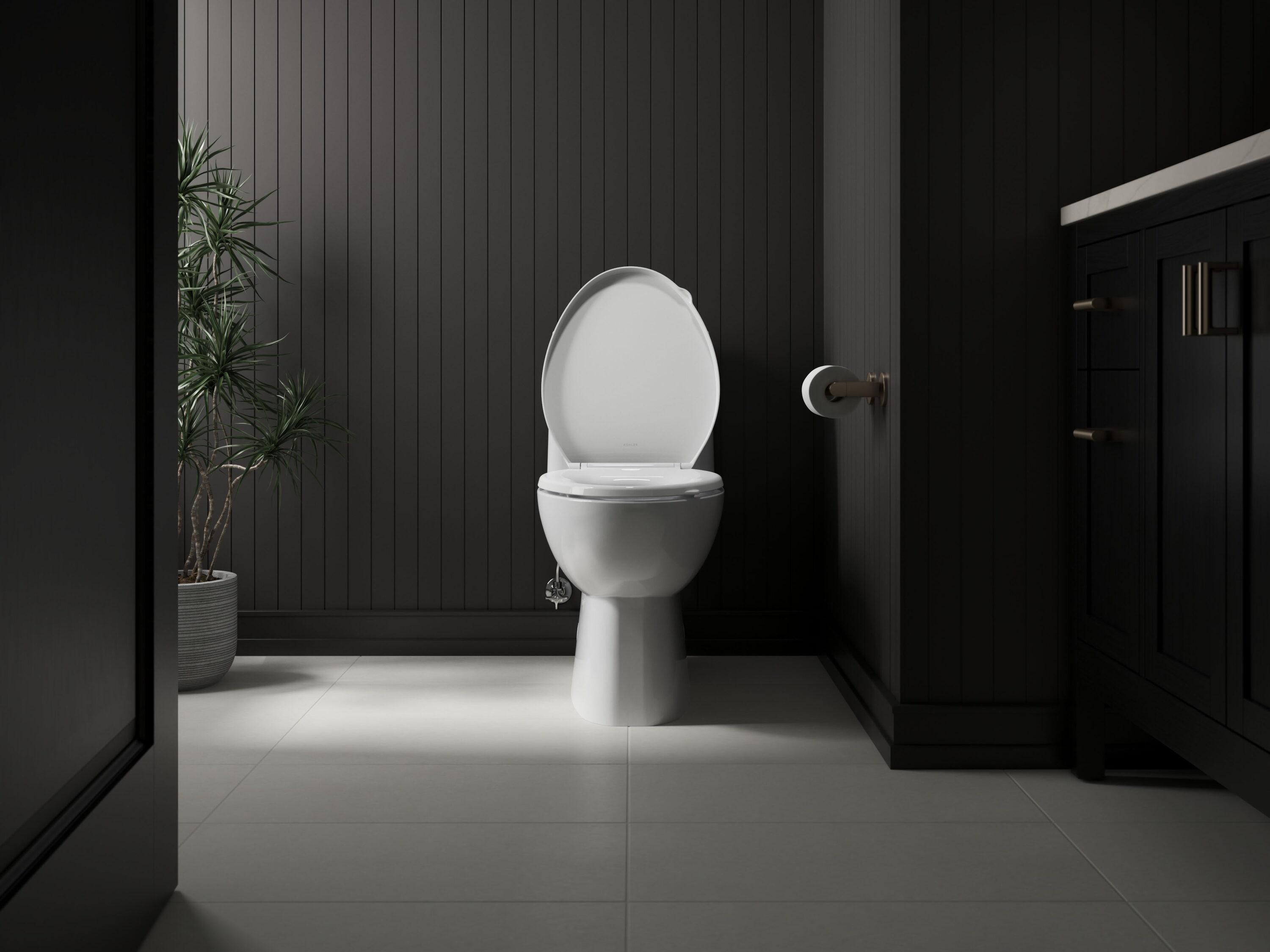 Kohler Cachet Round-Front Toilet Seat with Quiet-Close Lid and Seat and Grip-Tight Bumpers K-4639-RL-0