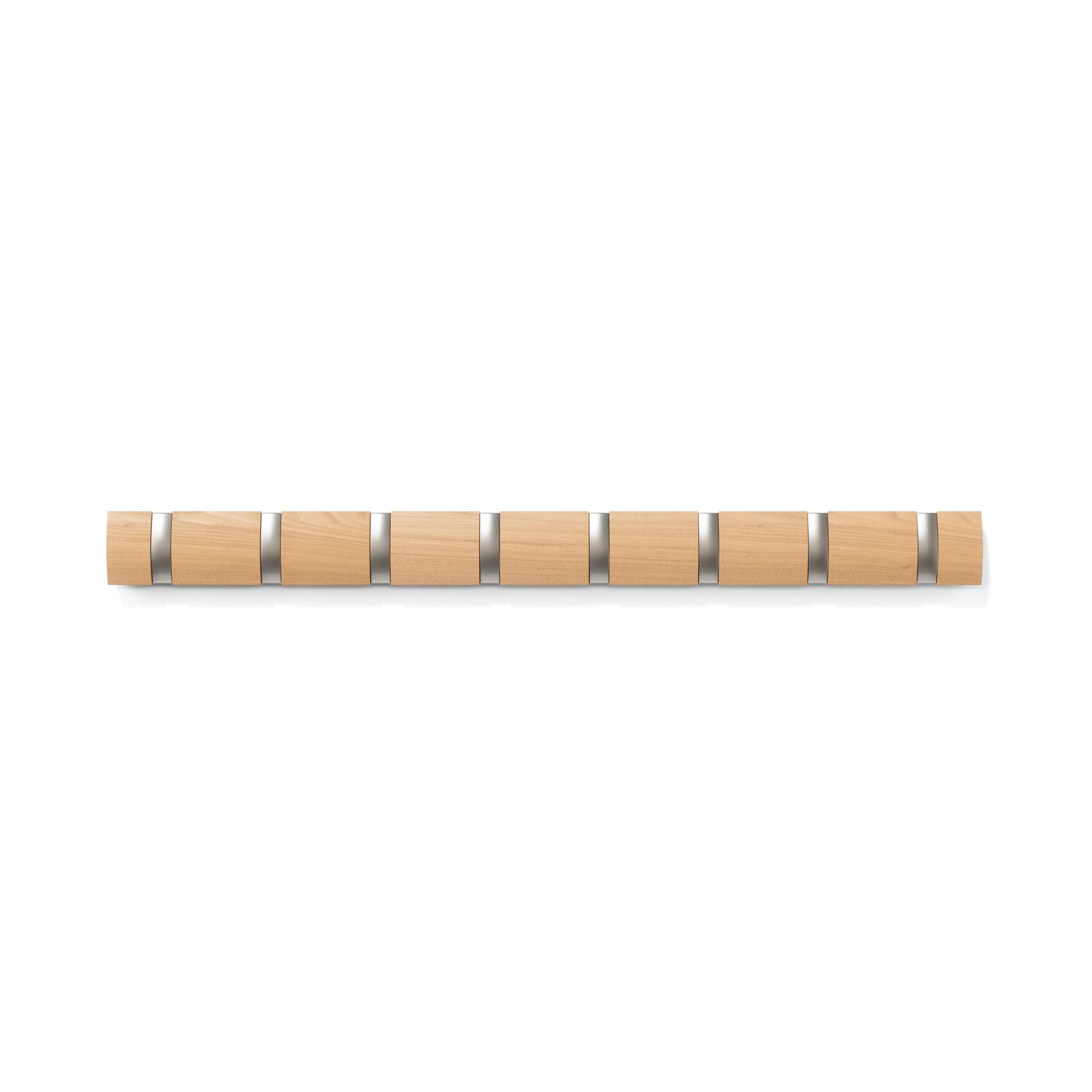 Flip 8 - Hook Solid Wood Coat Rack