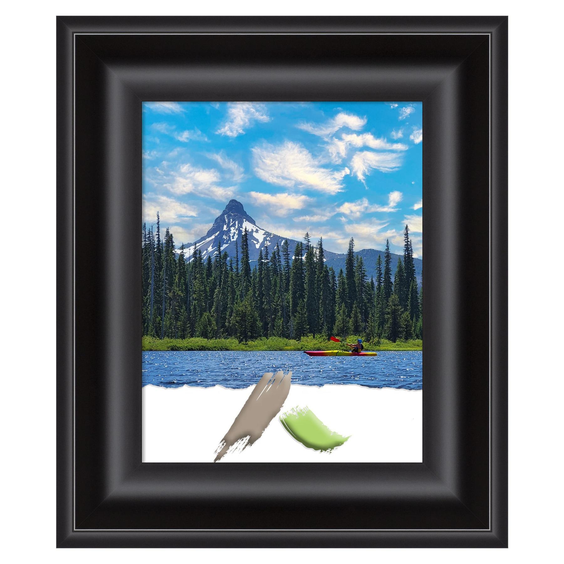 Amanti Art Grand Black Picture Frame Opening Size 11x14 in.