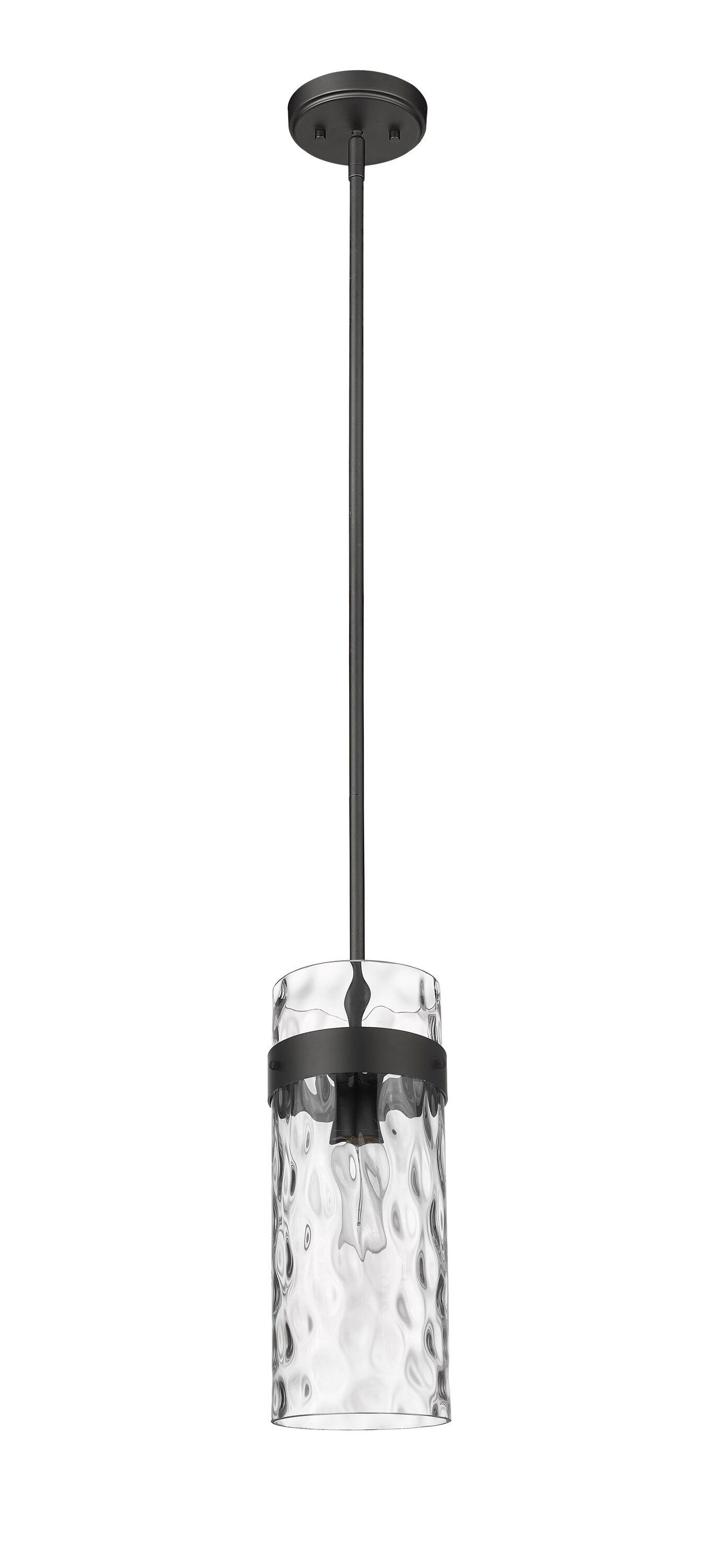 Z-Lite Fontaine 1 - Light Pendant in  Matte Black