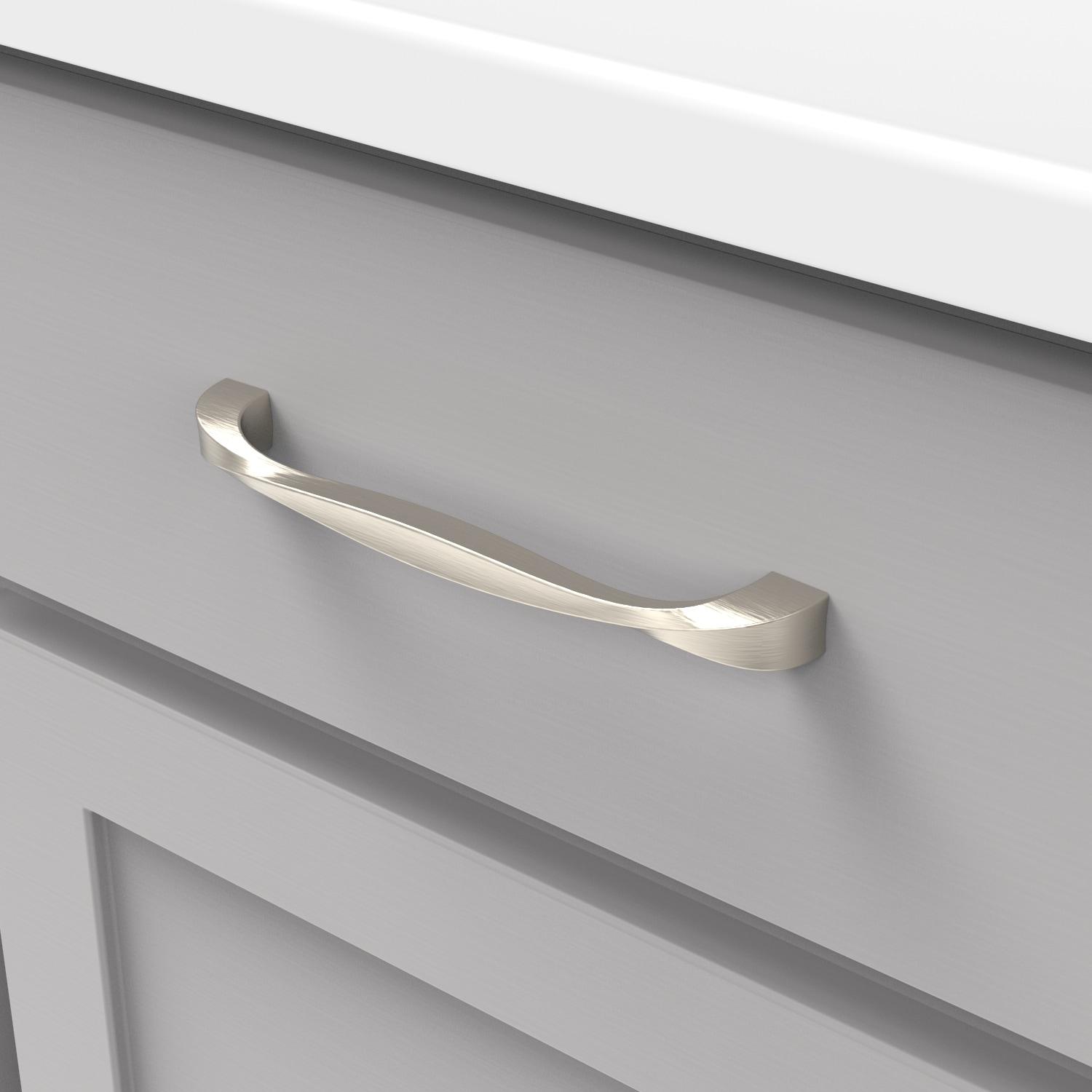 Twist Kitchen Cabinet Handles, Solid Core Drawer Pulls for Cabinet Doors