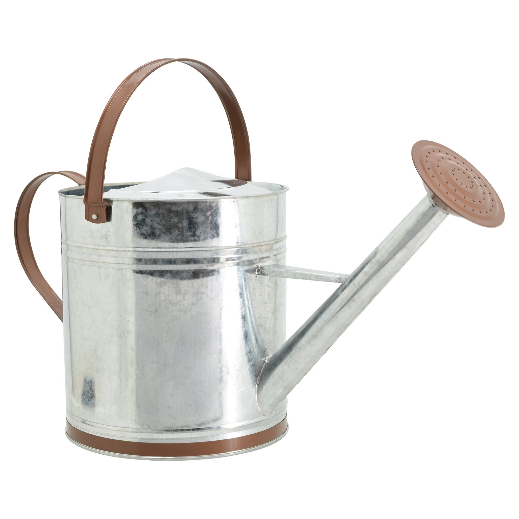 Classic 2.6 Gal Shiny Galvanized Metal Watering Can