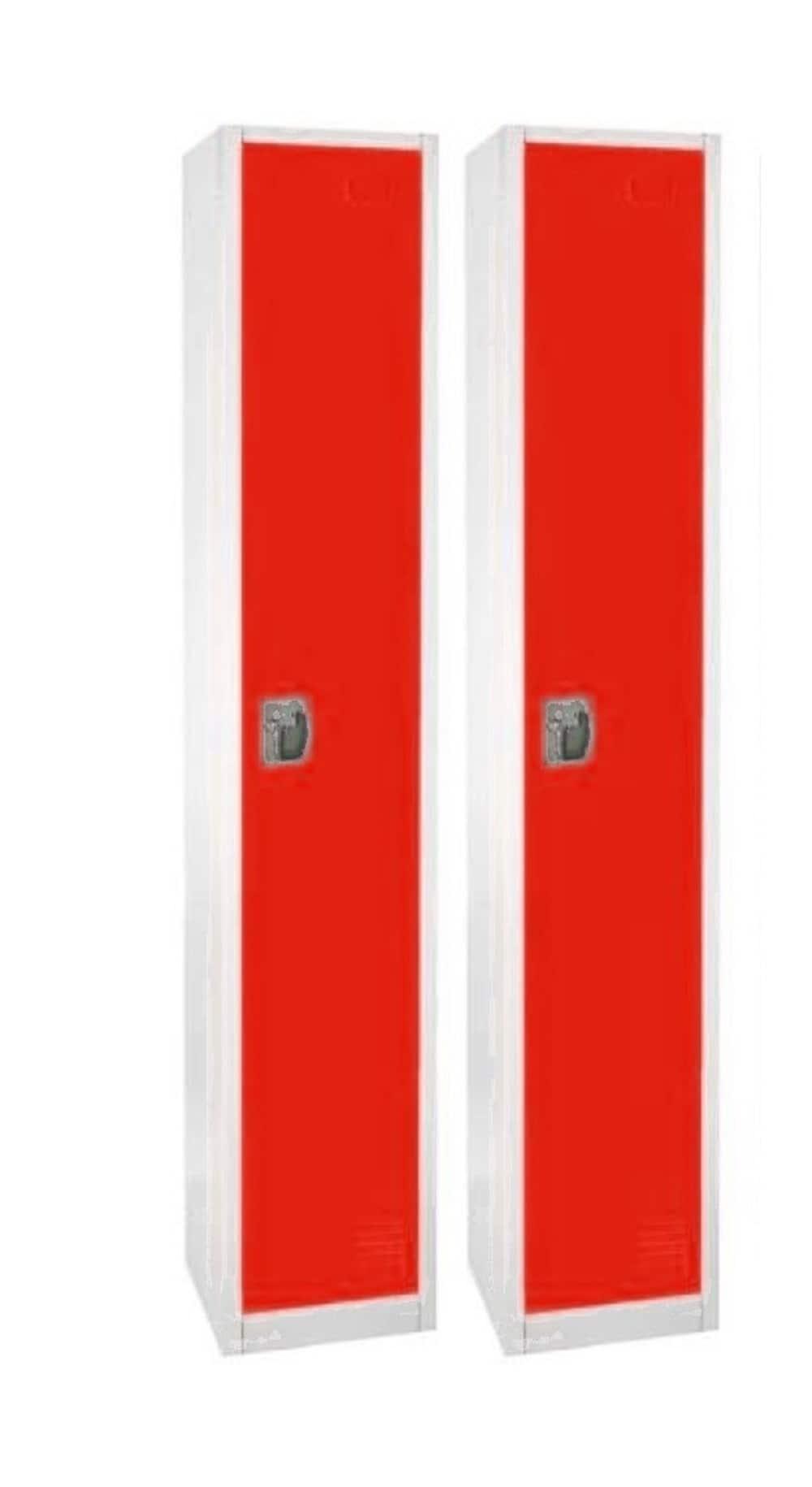 12'' Wide Steel 1-Tier School and Gym Locker (Set of 2)