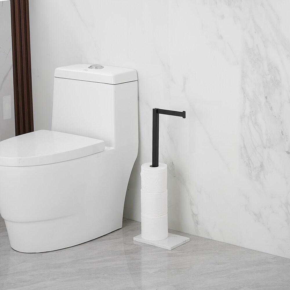 Free Standing Toilet Paper Holder with Weighted Base