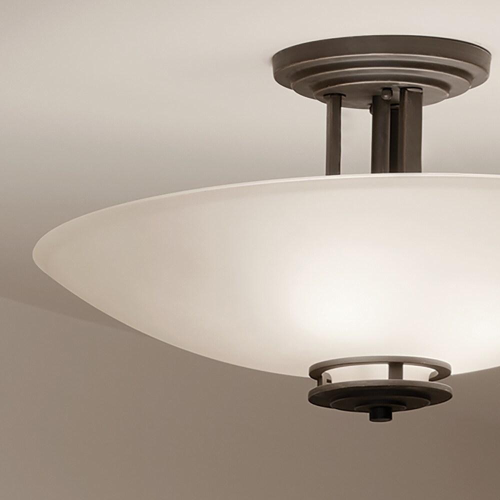 Hendrik Glass Semi Flush Mount