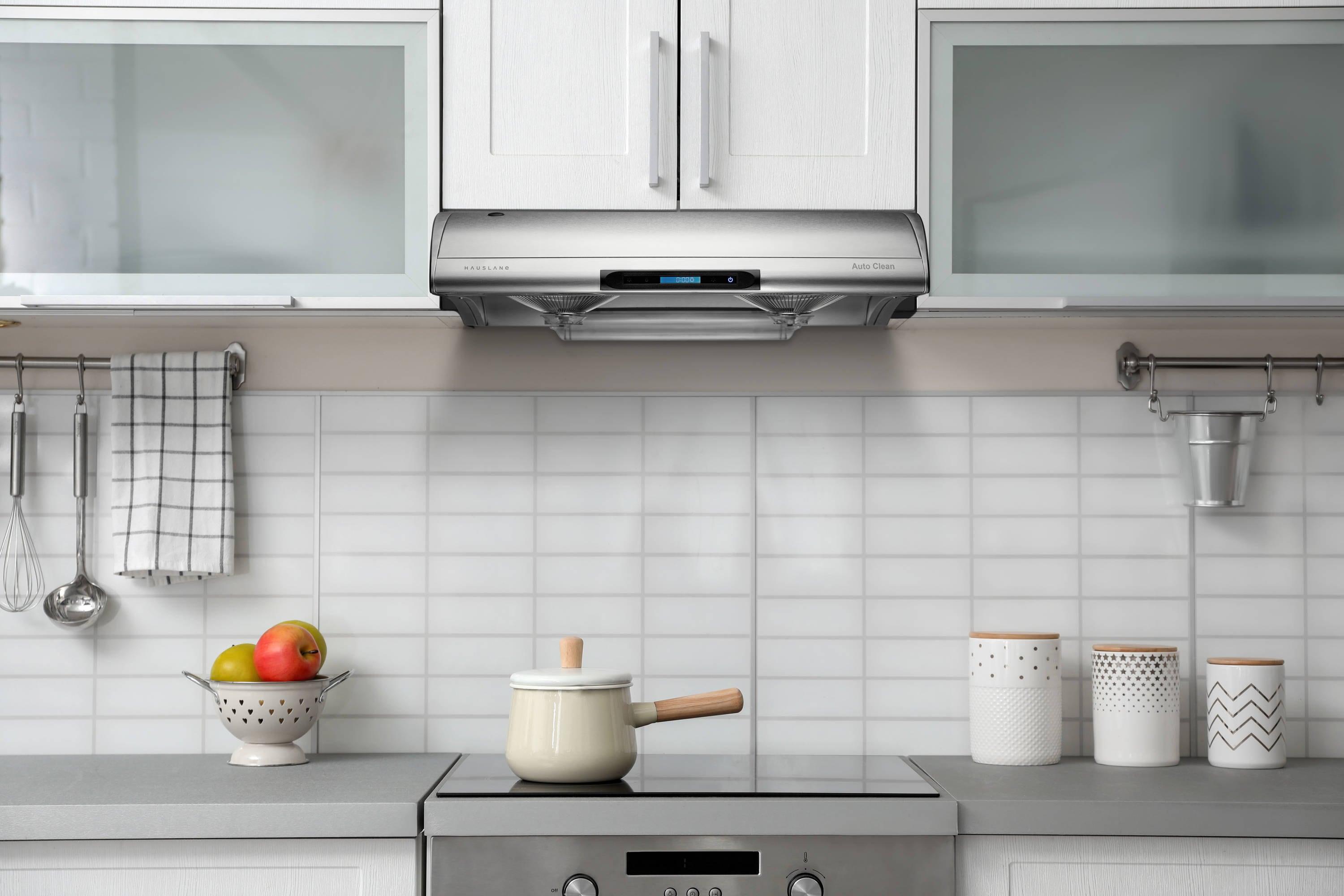 Hauslane 30" Stainless Steel 400 CFM Ducted (Vented) Under Cabinet Range Hood