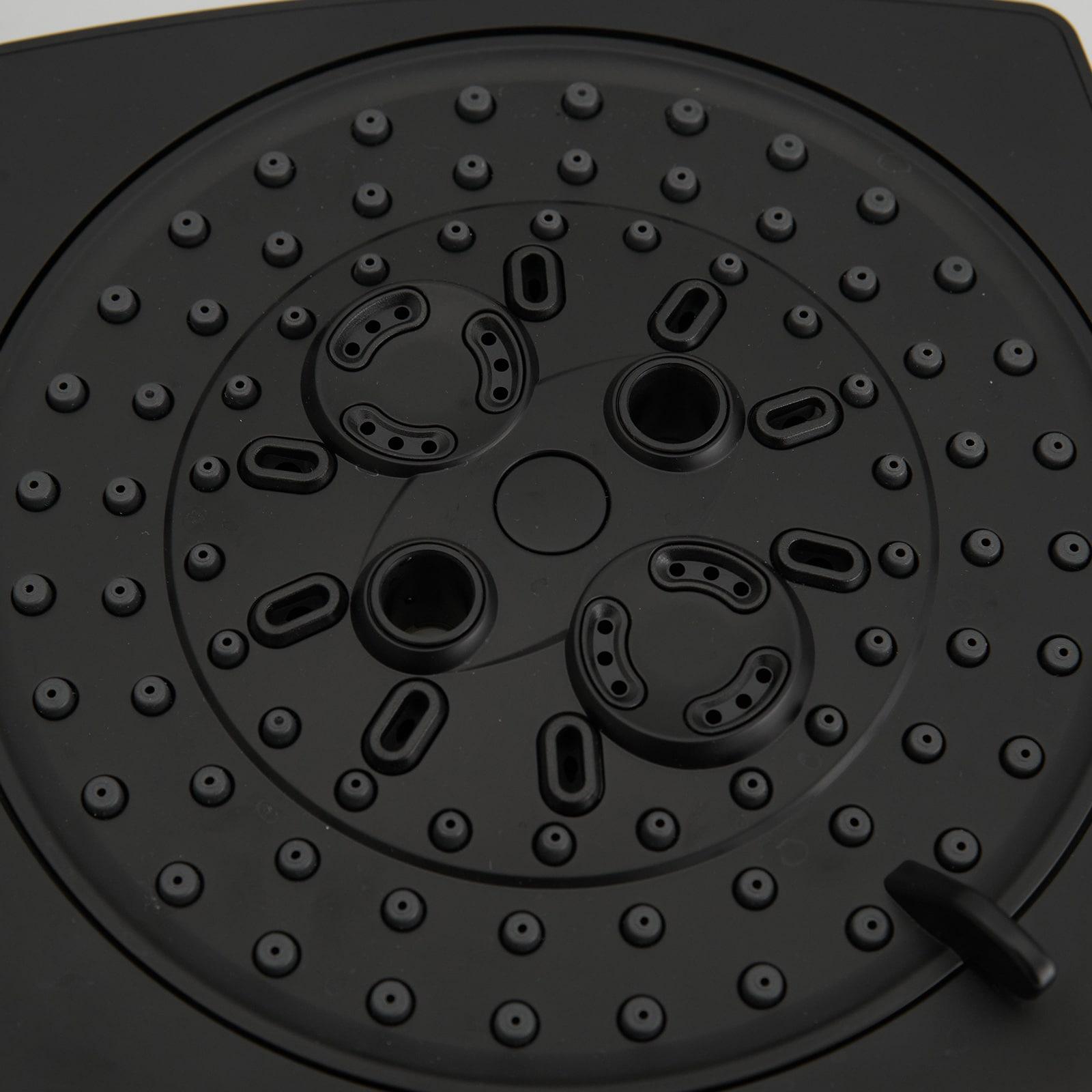 Single Handle 2-Spray Rainfall Square Shower Faucet Set 1.8 GPM with Tub Spout Combo High pressure