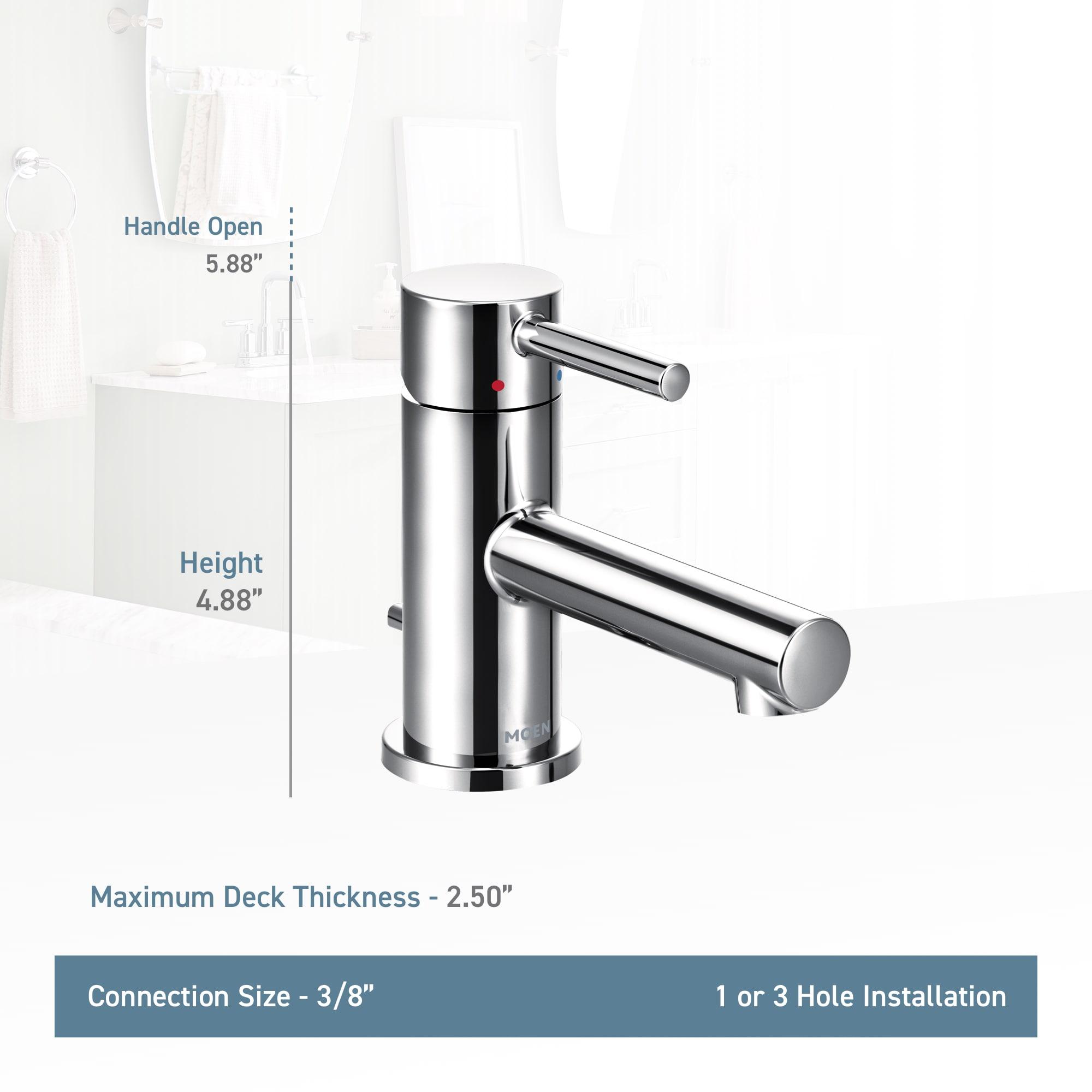 Brushed Nickel Single Lever Handle Lavatory Faucet