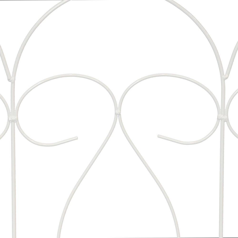 SunnyDaze Decor Traditional 24" x 24" Steel Decorative Garden Fence Panels (Set of 5)