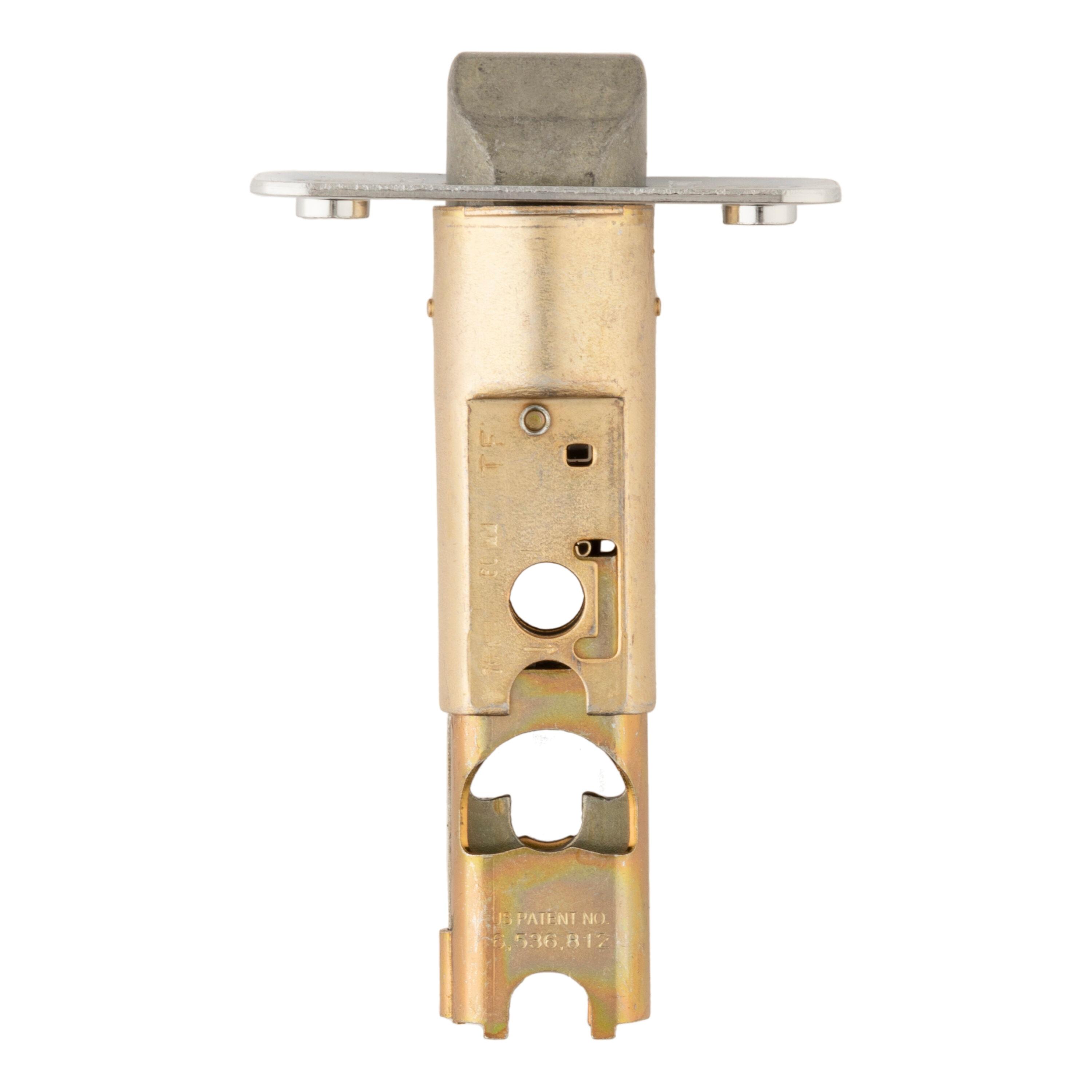 Kwikset 81825-6WAL Adjustable Half-Round Drive Lates in PB