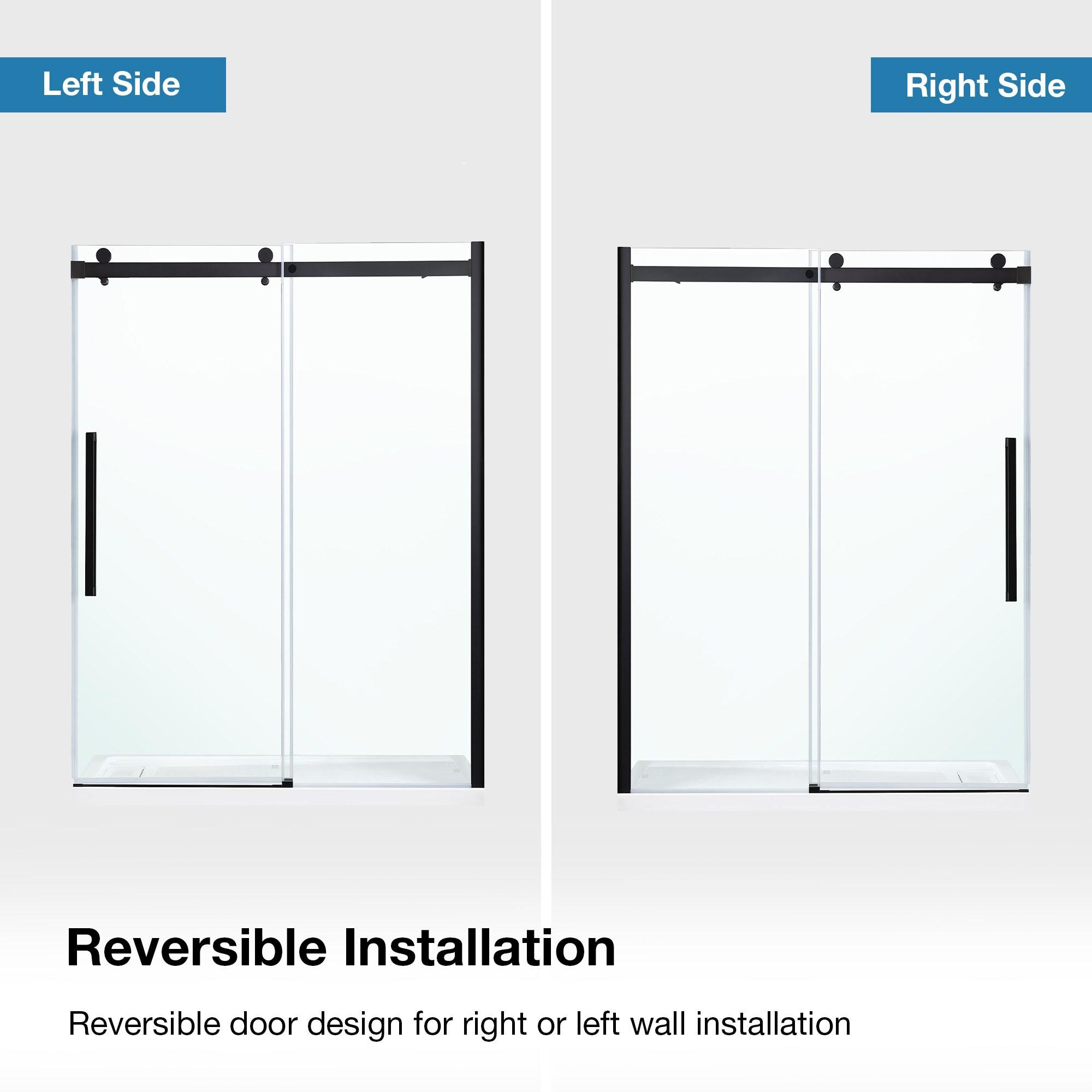 OVE Decors Bel Soft Close 60" x 78" Frameless Sliding Soft Close Shower Door