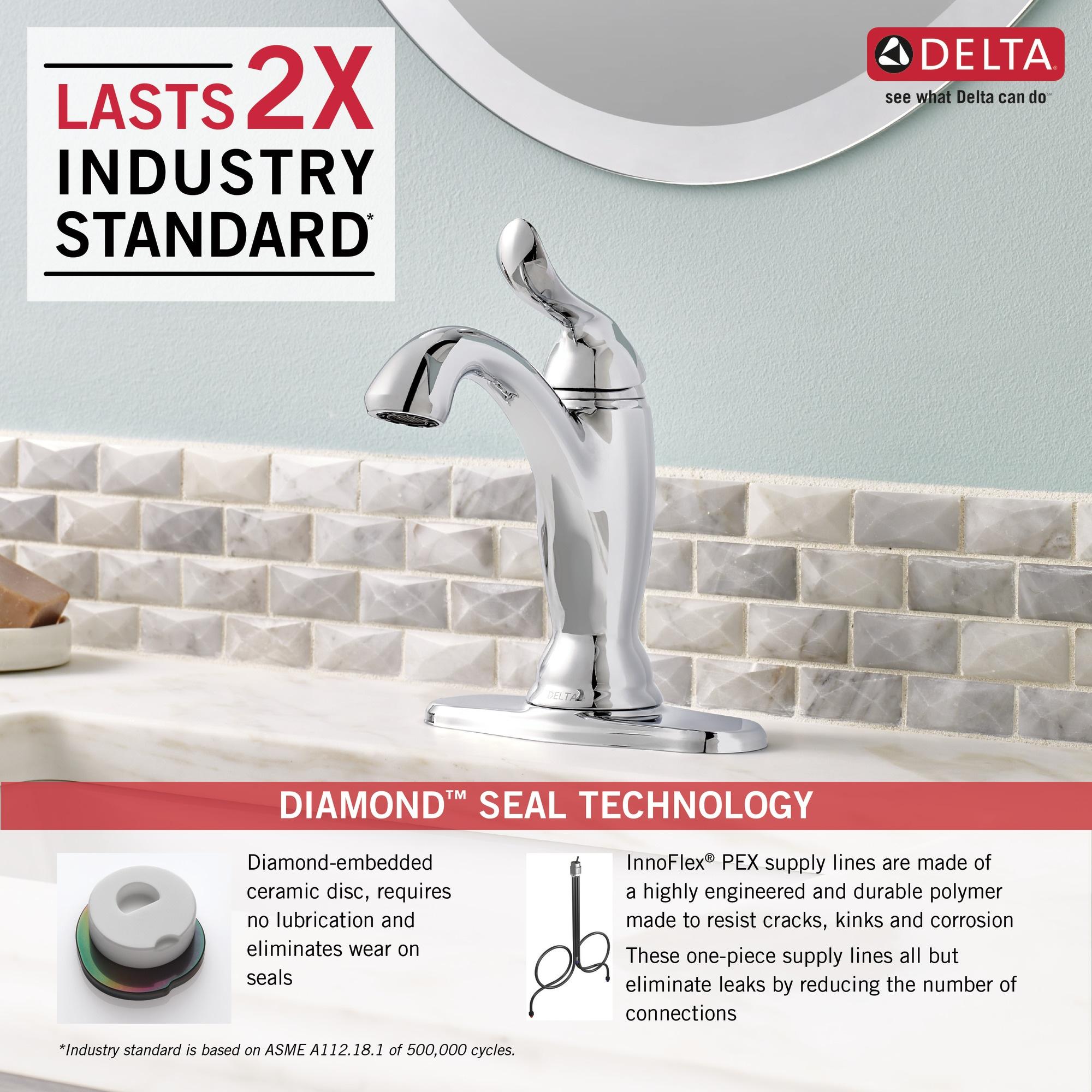 Linden™ Single Hole Bathroom Faucet with Drain Assembly and DIAMOND™ Seal Technology