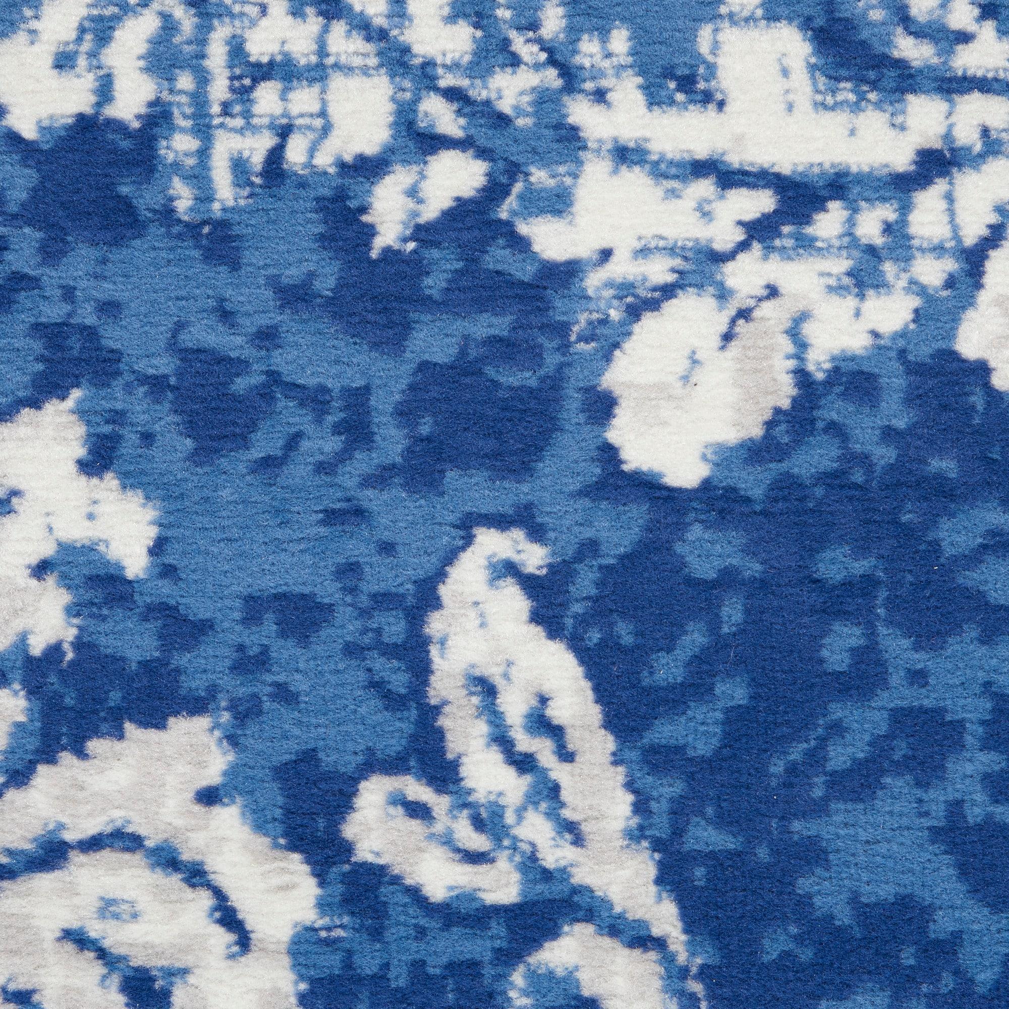 Nourison Whimsicle WHS11 Indoor only Area Rug - Navy Ivory 8' x 10'