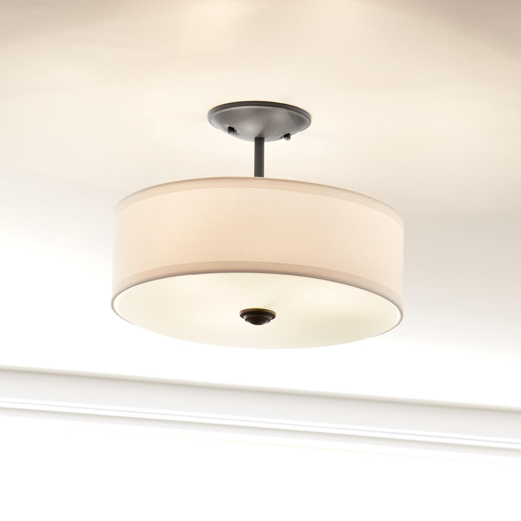Kichler Lighting Shailene 3 - Light Semi-Flush Mount in  Black