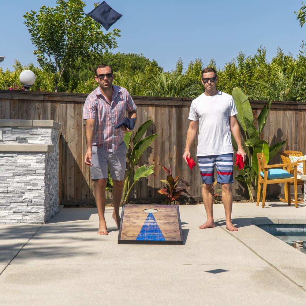 2' x 4' Rustic Decal Cornhole Board with Carrying Case