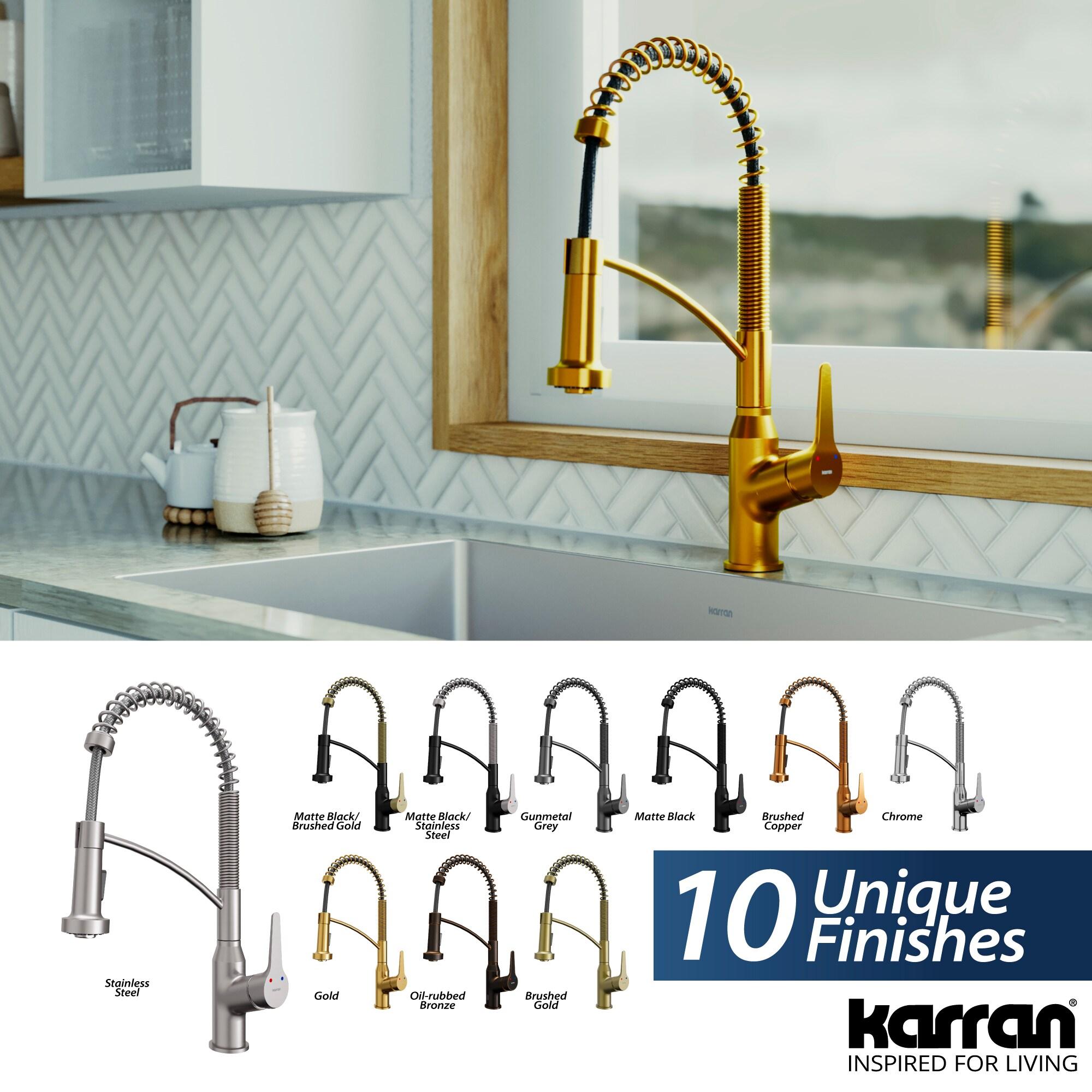 Karran Scottsdale Single-Handle Pull-Down Sprayer Kitchen Faucet