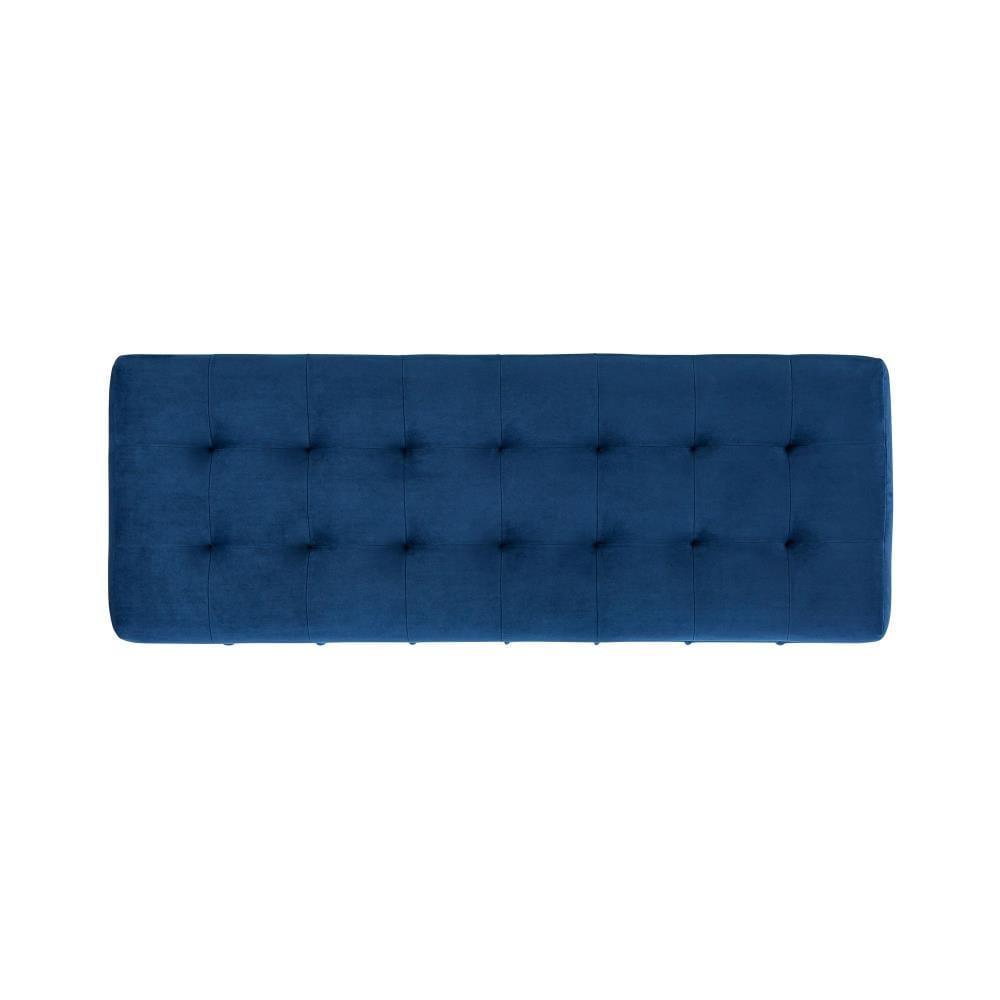 Jude Tufted Storage Ottoman Cobalt - Picket House Furnishings: Upholstered Bench with Lid, Modern Style