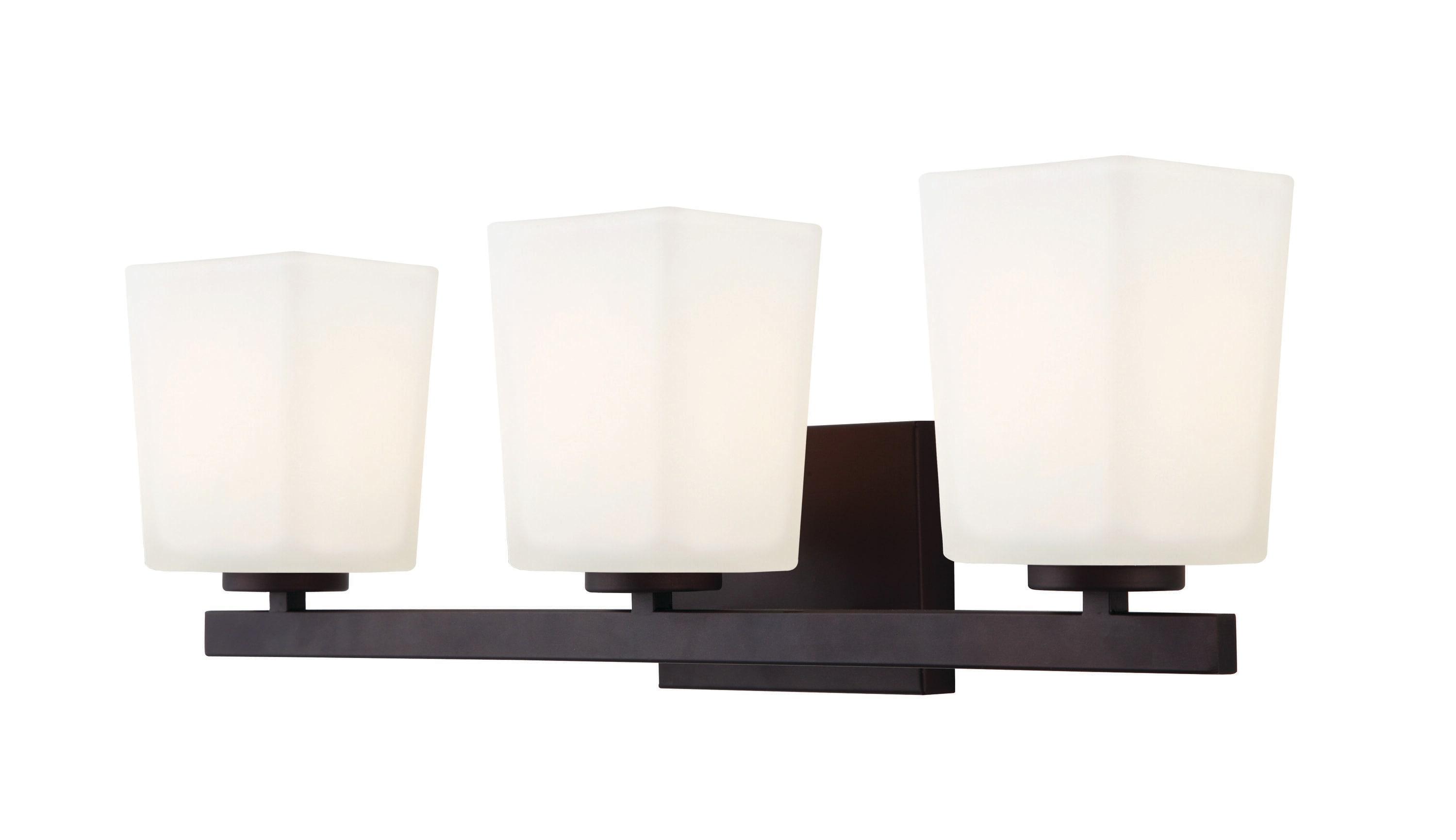 Hartley Ivl472A03Orb 3 Lt Vanity Flat Opal Glass 100W Type A 23 1/4In. X