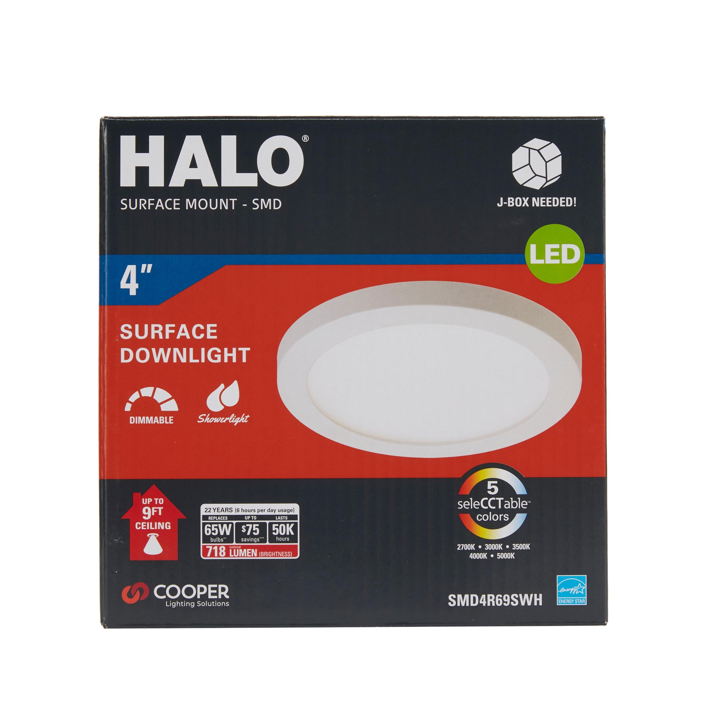 Halo 4'' White LED Shower Recessed Trim