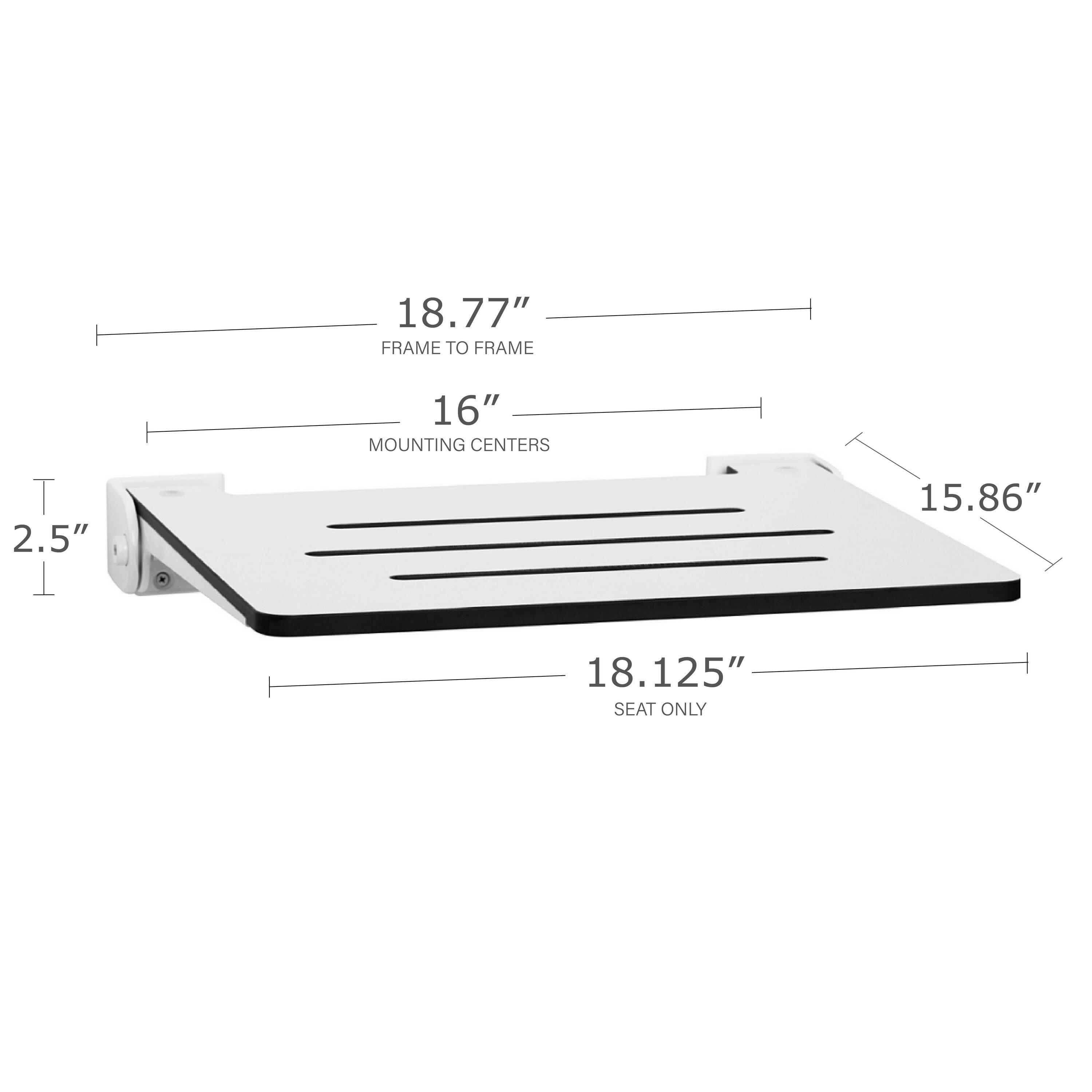 SlimLine Folding Shower Bench Seat