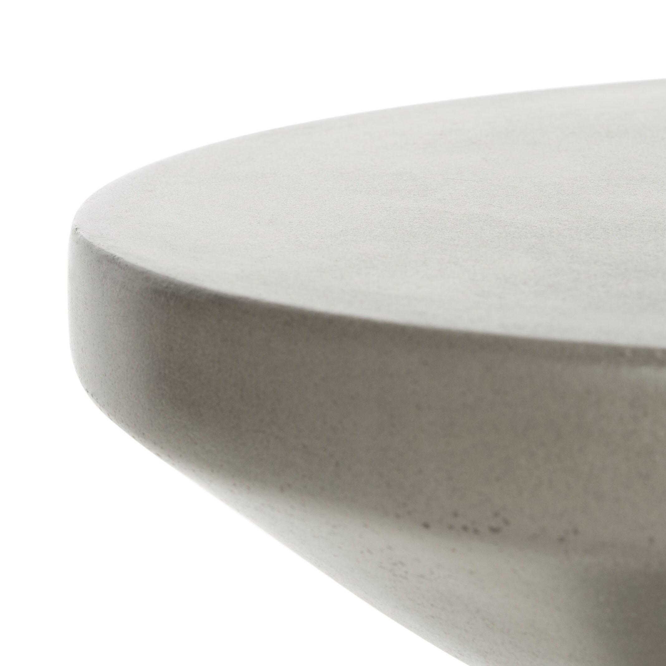 Jiraiya Concrete Accent Stool - Indoor/Outdoor - VNN1033 - Gray - Safavieh